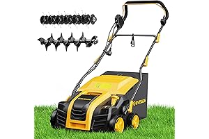 EVEAGE 16-Inch Electric Dethatcher with Bag