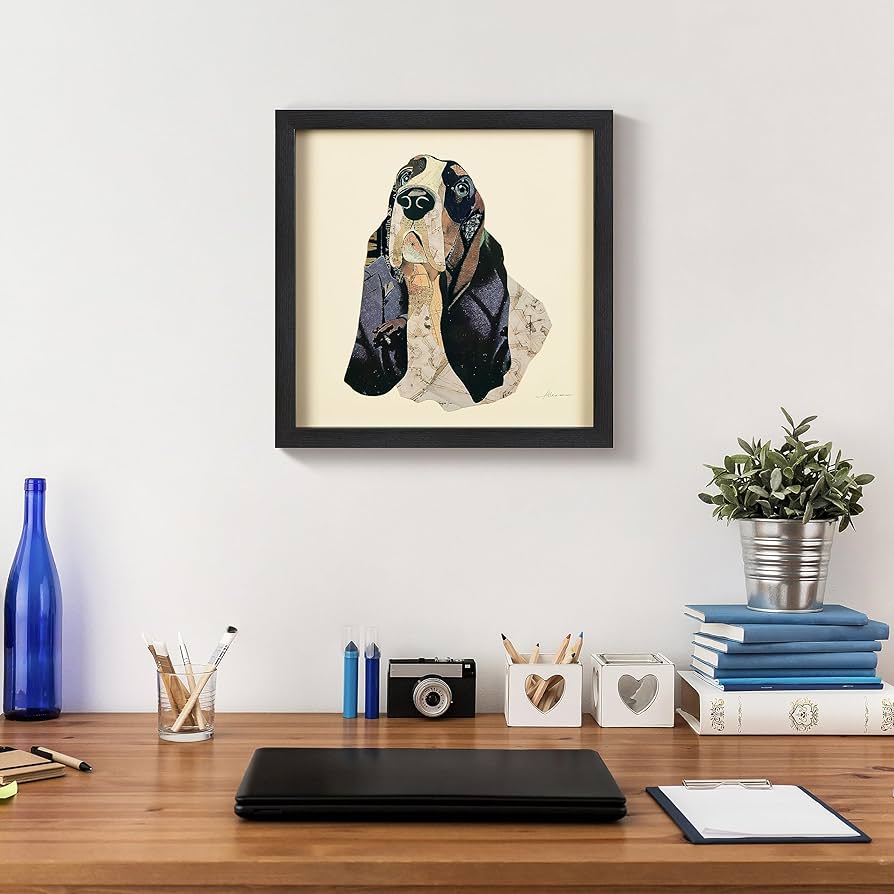 Amazon.co.jp: Empire Art Direct バセット・ハウンド ディメン