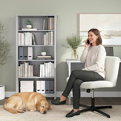 Miniatura 4 de Bush Furniture, Salinas - Estantería de 5 niveles en acabado gris Cape Cod