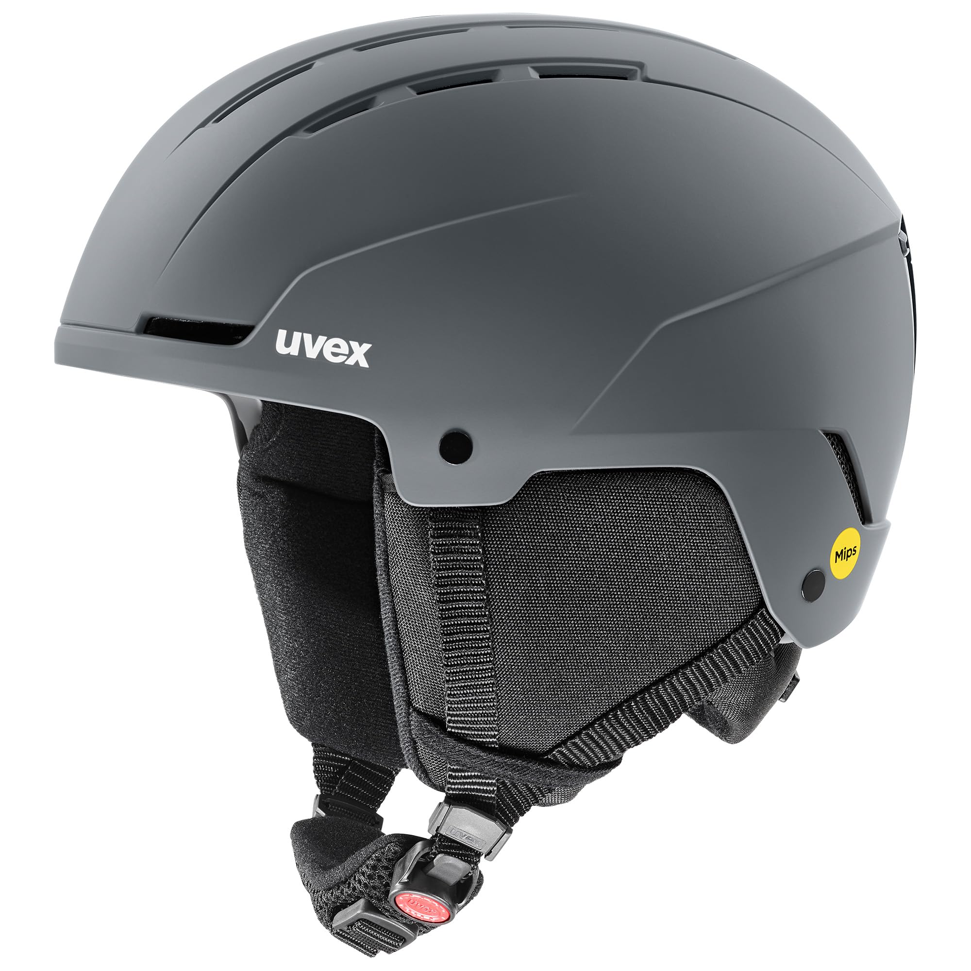 uvex glance MIPS, Kask narciarski unisex-dorosły, nashorn grau matt, 54-58 cm