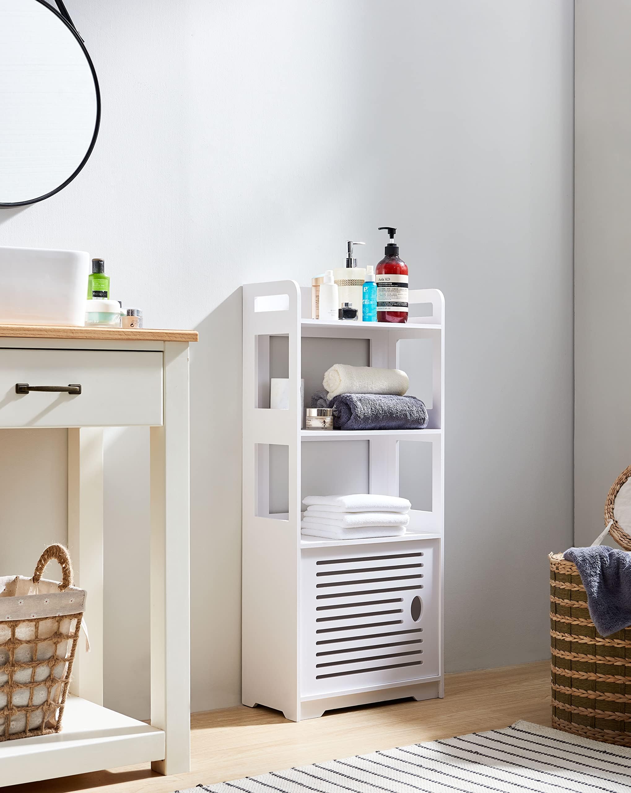 Amazon.com: KB Designs - Freestanding Bathroom Floor Storage Organizer ...