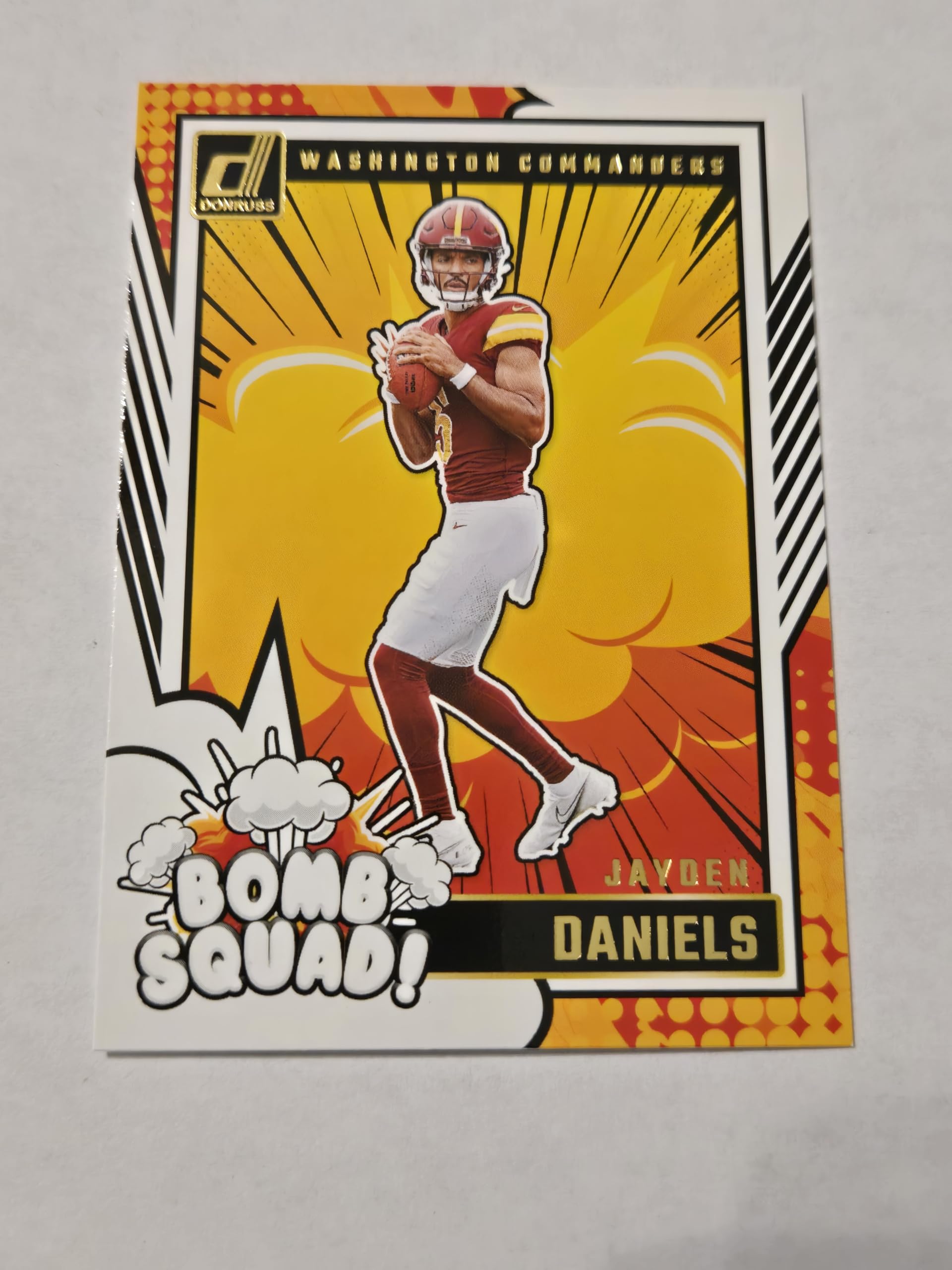 2024 PANINI DONRUSS JAYDEN DANIELS BOMB SQUAD ROOKIE INSERT CARD RARE CASE HIT RD : Collectibles & Fine Art
