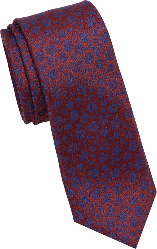 Ben Sherman Men's Ditsy Floral Necktie | Classic English Tie for Business & Formal Wear