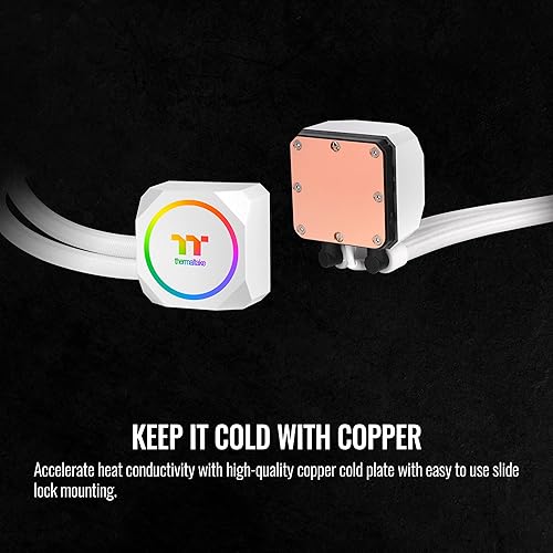 Miniatura 4 de Thermaltake TH420 ARGB Sync - Enfriador líquido todo en uno Edición de nieve, AMD (AM5AM4) Intel(LGA 17001200), radiador de alta eficiencia de