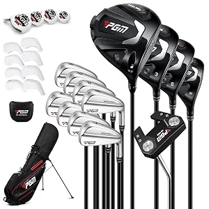 PGM 27 Piece Mens Complete Golf Club Set Right Handed R A and USGA Certified with Driver Woods