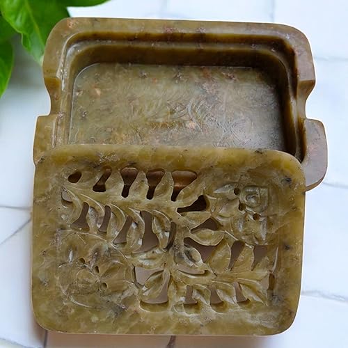 Miniatura 2 de Jabonera hecha a mano  Jabonera de baño de mármol, jabonera brillante pulida, accesorios de baño bellamente elaborados, bandeja de cascada para