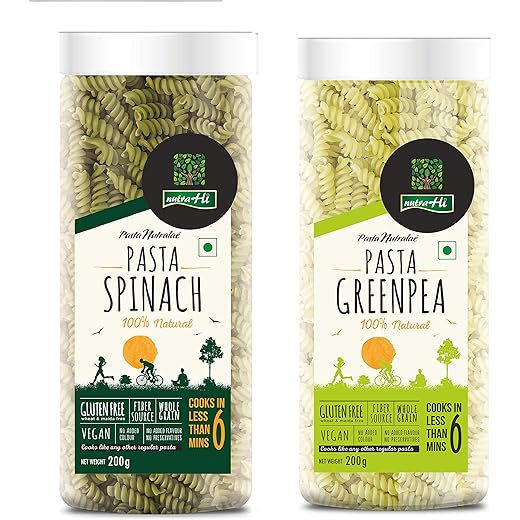 NutraHi Spinach & Greenpea Pasta Combo 200g