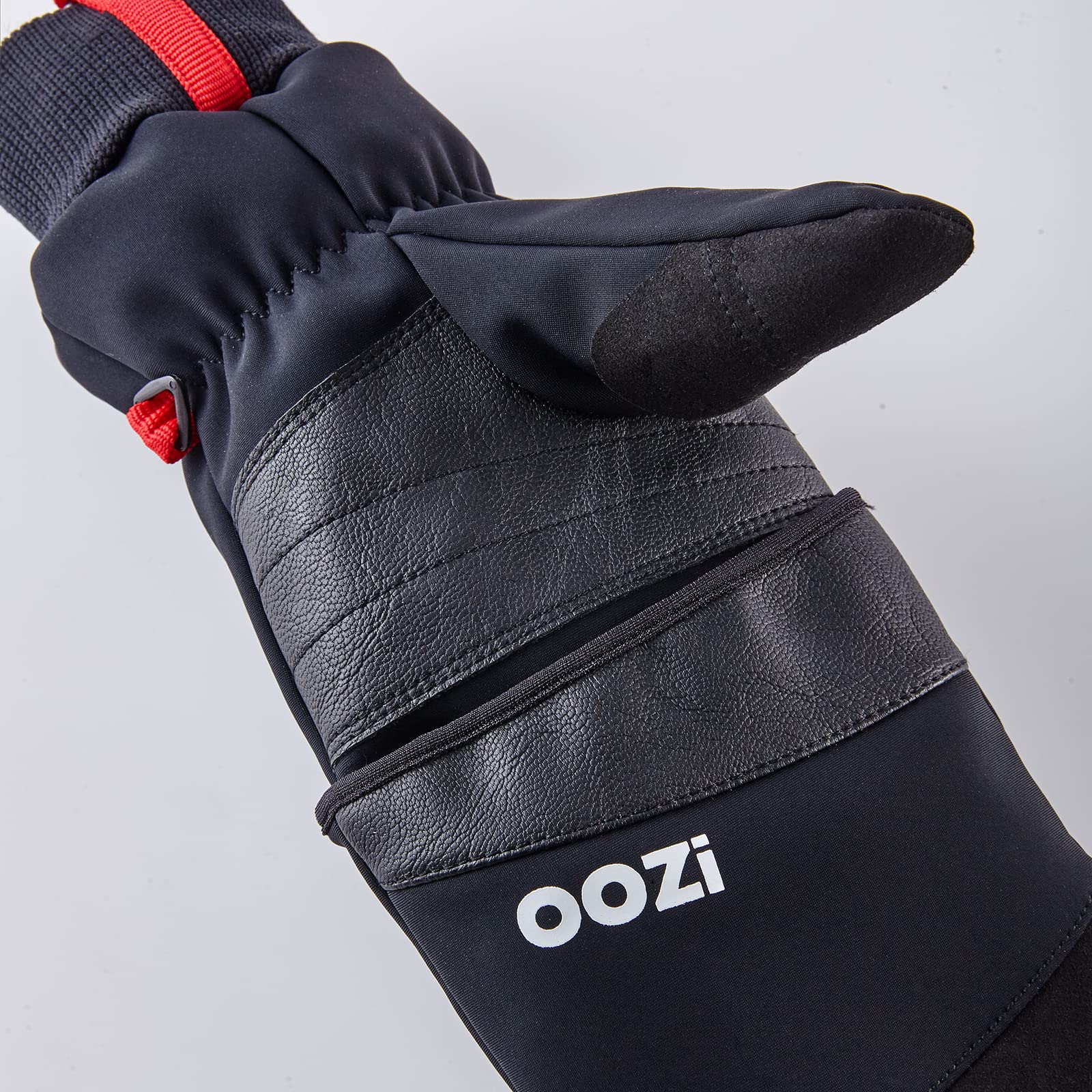 OOZi Guantes de invierno para hombre y mujer, guantes para pantalla táctil, guantes cálidos a prueba de viento, guantes de trabajo para senderismo, correr, ciclismo, viajes en coche