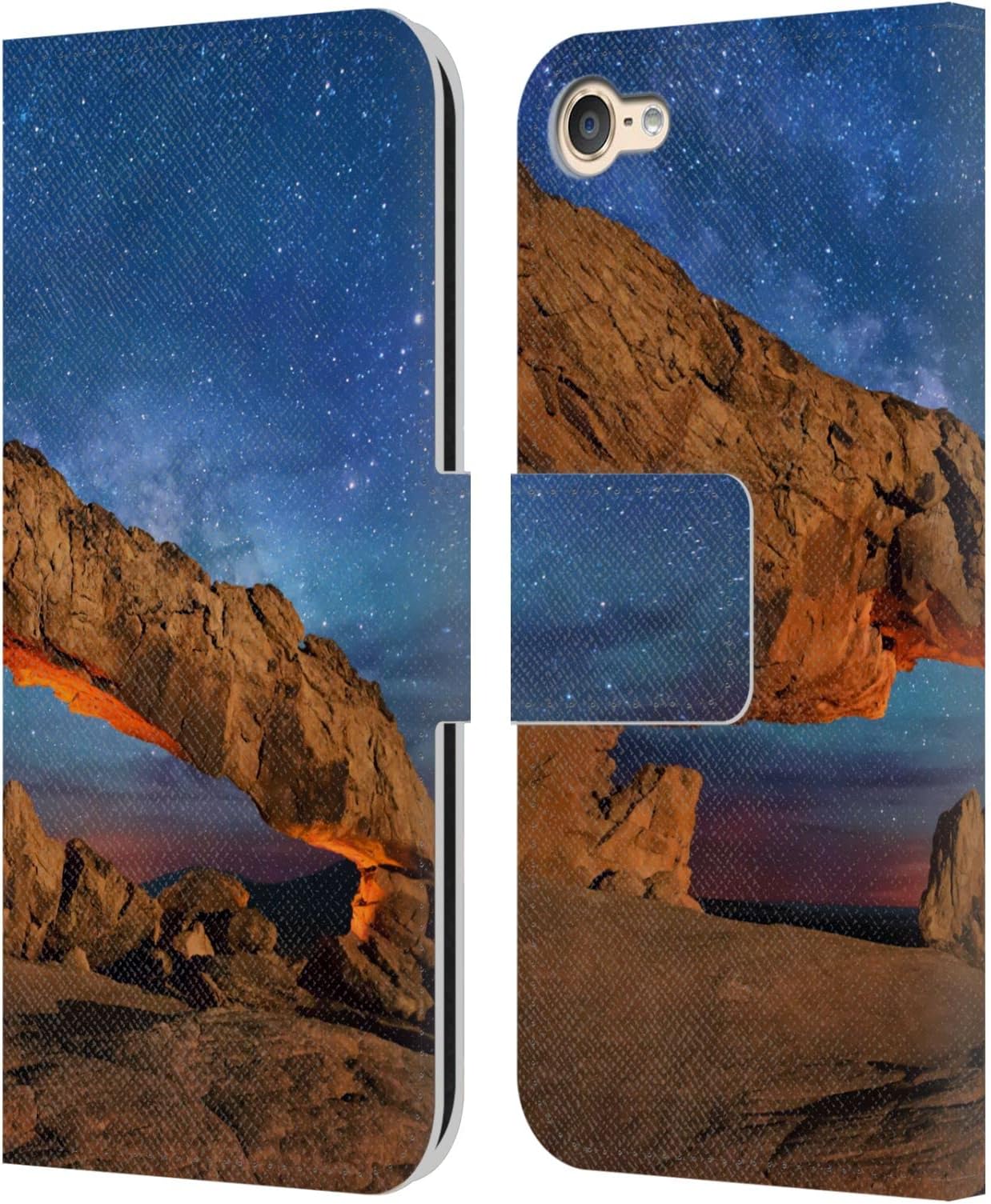 Head Case Designs Officially Licensed Royce Bair Sunset Arch Nightscapes Leather Book Wallet Case Cover Compatible With Apple Touch 6th Gen/Touch 7th Gen
