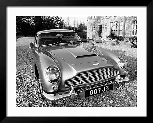 Miniatura 2 de ART.COM Impresiones artísticas enmarcadas para pared, Aston Martin DB5 de James Bond, utilizado en la película Goldfinger, decoración de transporte,