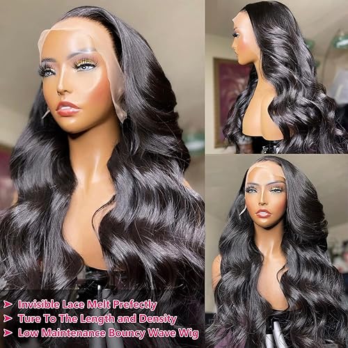 Miniatura 7 de Pelucas de cabello humano ondulado con encaje frontal de 30 pulgadas, previamente despuntadas con cabello de bebé, pelucas de encaje frontal