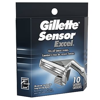 Gillette Sensor グルーミングツールセット Gillette Sensor Excel Razor Blades Twin Shaver Cartridges