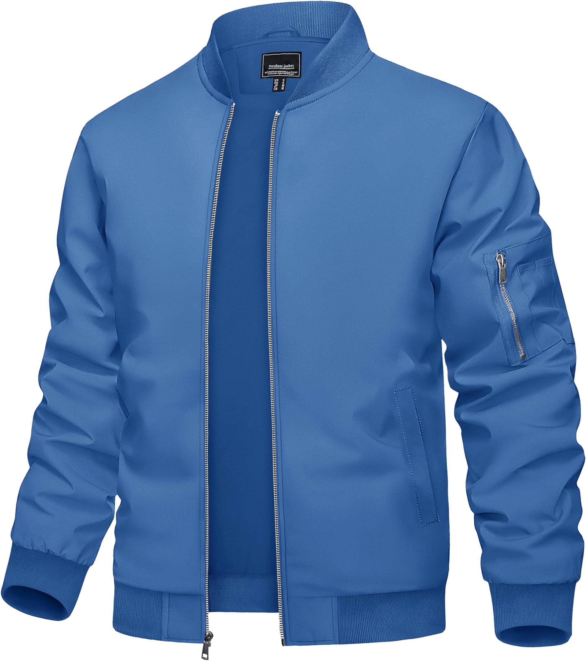 Men's Lightweight Jacket Thin Sportwear Bomber Jacket Windbreaker Coat