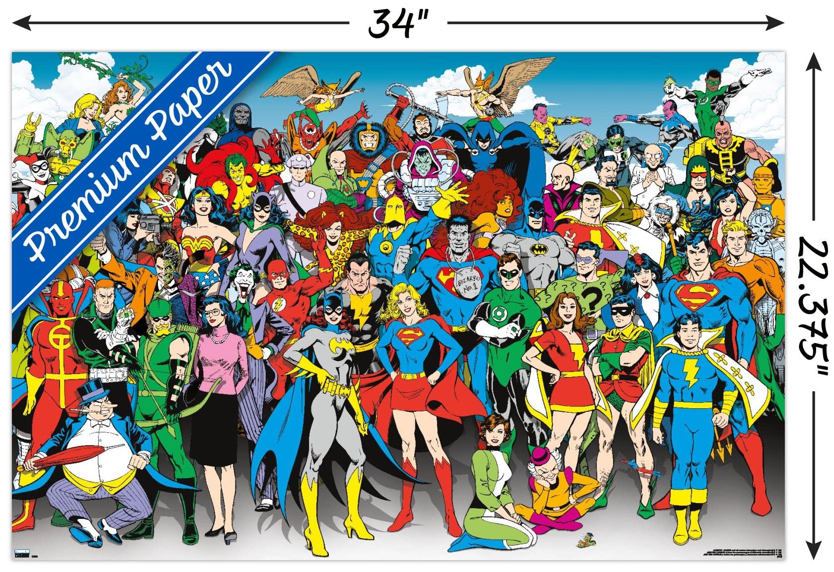 Amazon.com: Trends International DC Comics The Lineup Wall Poster