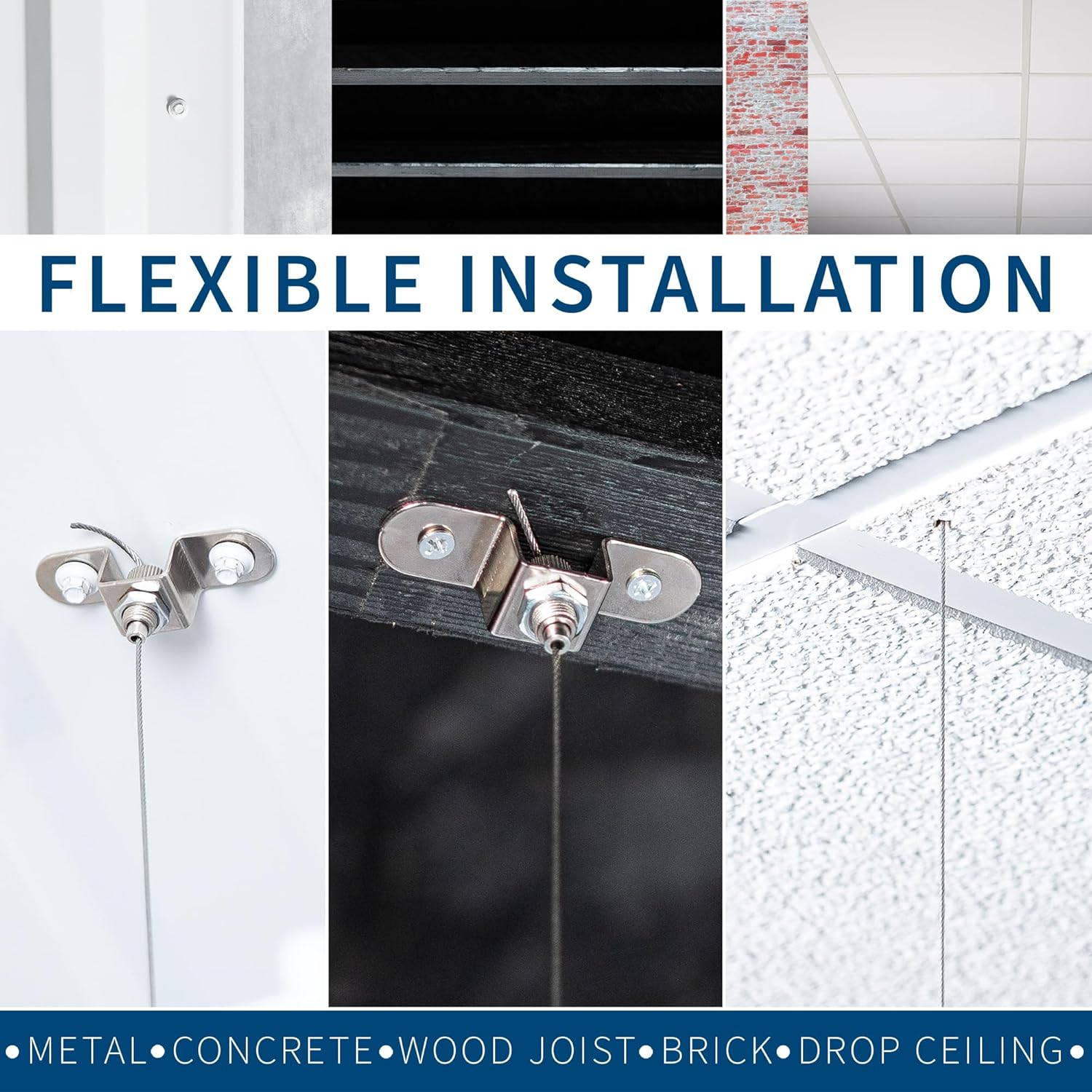 VIVO Acoustic Ceiling Waffle Panel, Hexagonal Hanging Sound Absorber, Modern Noise Reduction Chandelier, Navy Blue, PP-CW01NB