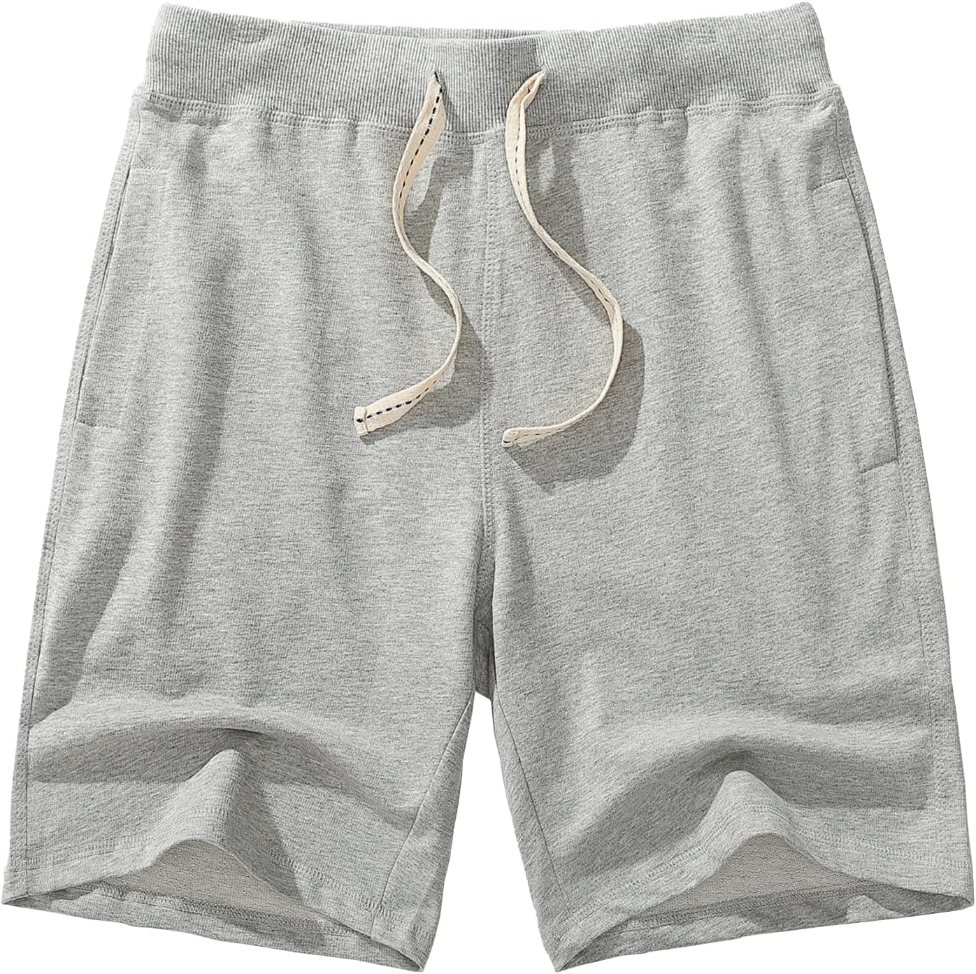 AMY COULEE Men's Casual Classic Shorts Athletic Cotton Sweat Shorts with Drawstring