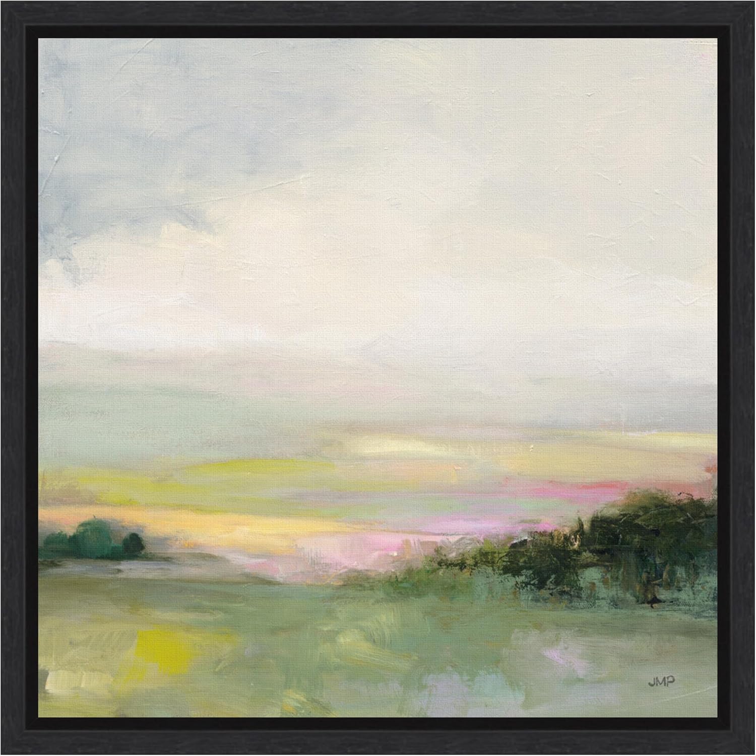 Amanti Art Framed Canvas Wall Art 30x30 Glowing Valley by Julia Purinton, Framed Wall Art Canvas, Landscapes Artwork, Traditional Decor, Large Poster Painting for Living Room, Bedroom, Bathroom,