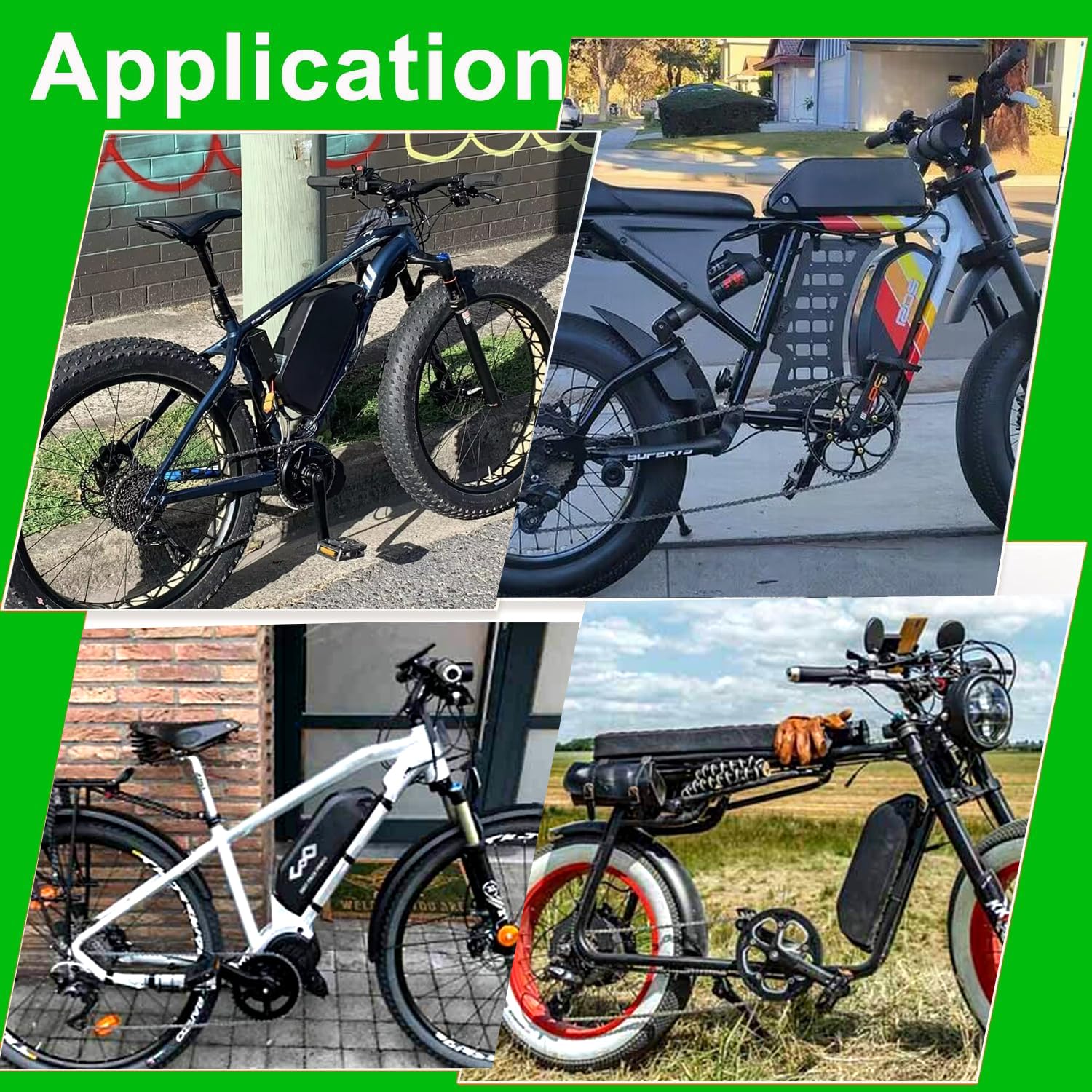 Akumulator rowerowy 48 V, 25 Ah, akumulator elektryczny do Ebike 1500 W, 1000 W, 750 W, zestaw do konwersji ebike