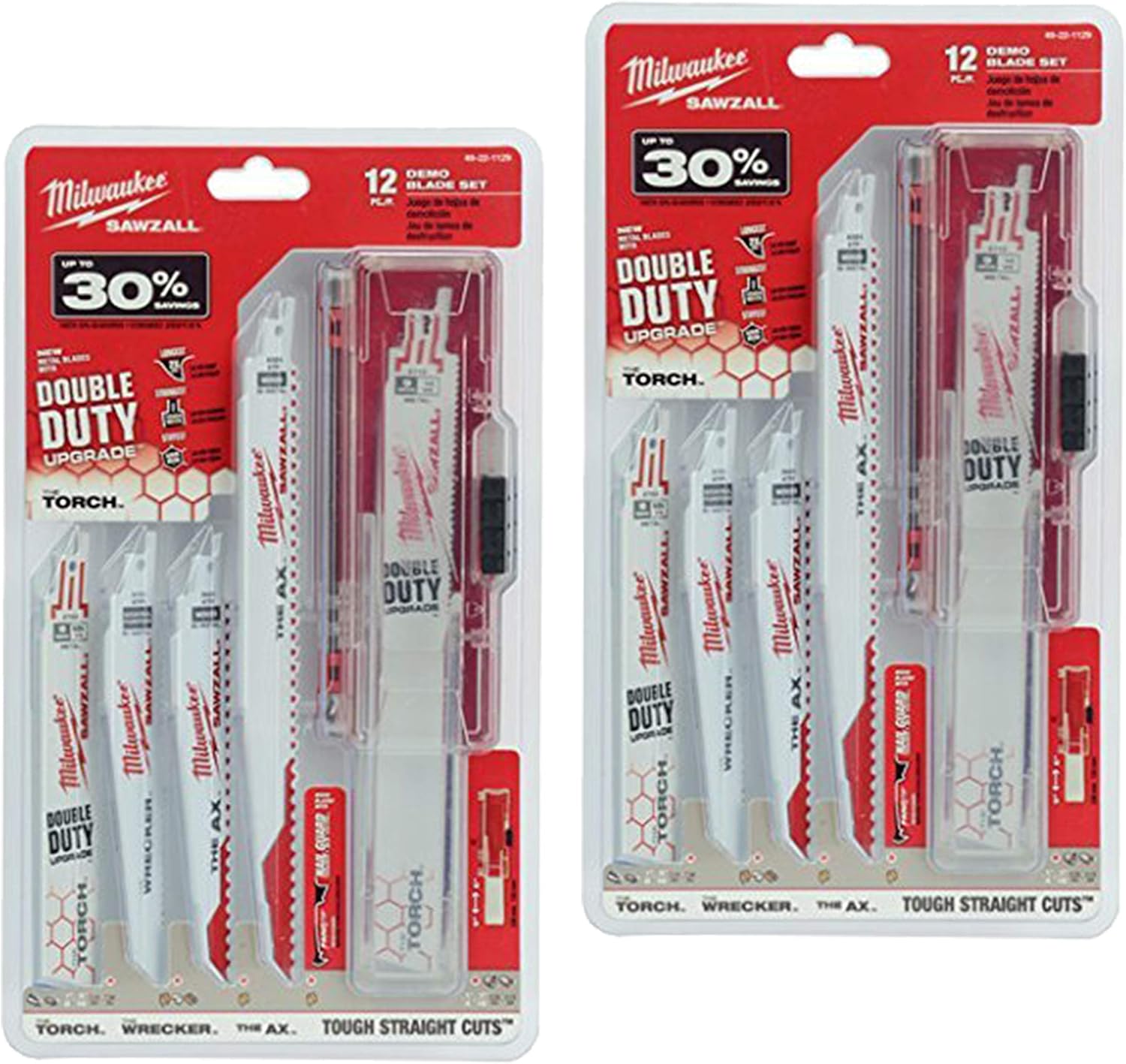 Milwaukee 49-22-1129 12-Piece Ultimate Demolition Sawzall Blade Set (2 Sets)