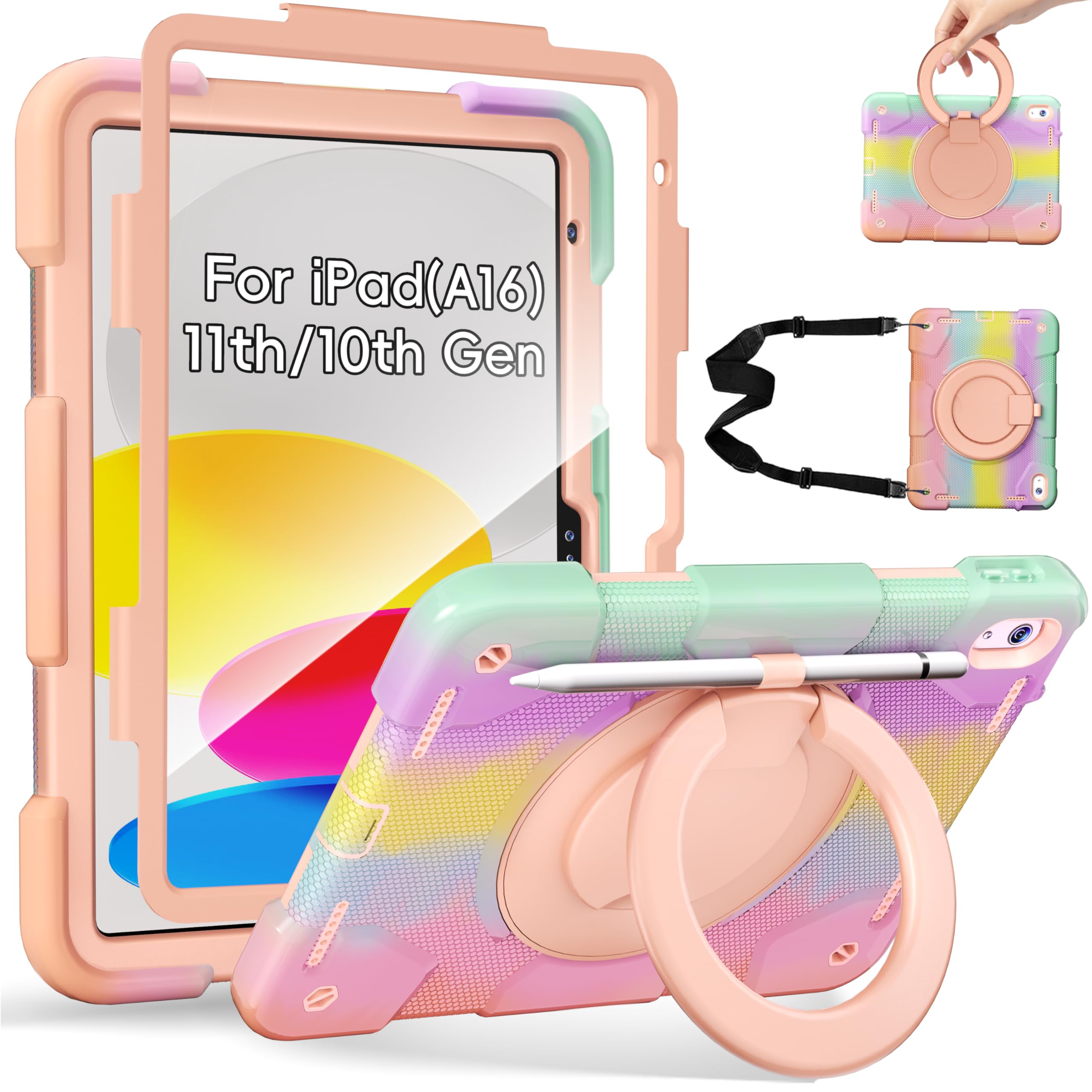 Amazon.co.jp: iPad 第10世代 ケース (カラフルピンク) : パソコン
