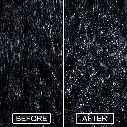 Vista 4 de Lezero Spray de purpurina corporal, laca brillante temporal para cara, cabello, ropa, de secado rápido de larga duración para el día de San