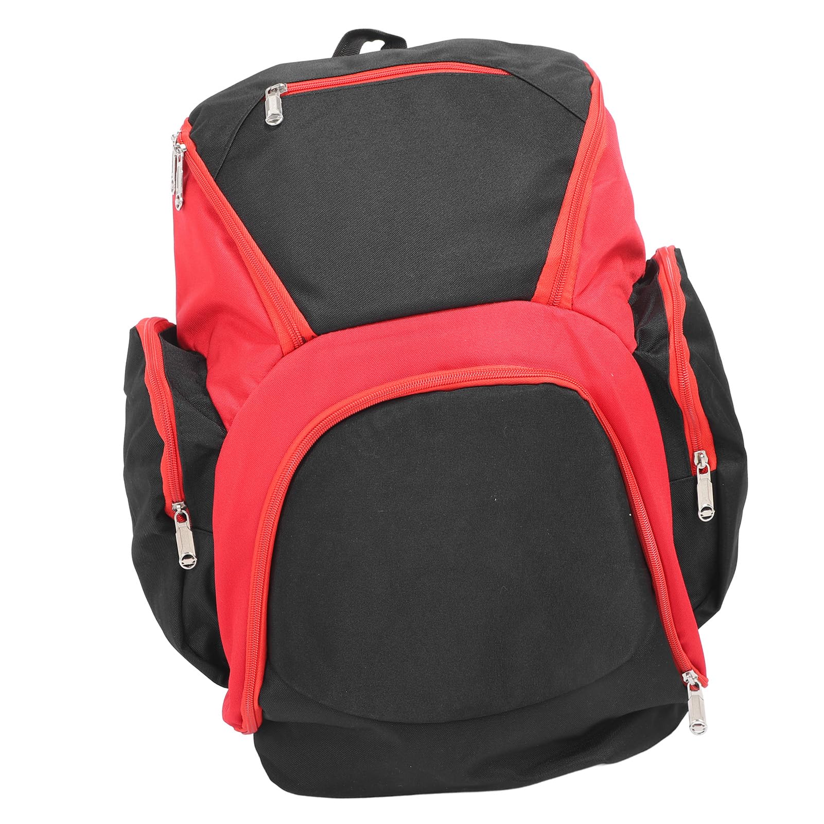 Plecak koszykówki duża pojemność wielofunkcyjna torba sportowa z wieloma kieszeniami do przechowywania do koszykówki siatkówkę piłkarską Oxford Cloth Black Red 25.3 un