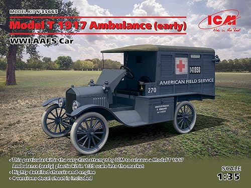 Miniatura 7 de ICM ICM35665 135-Modelo T 1917 Ambulancia, WWI AAFS Car