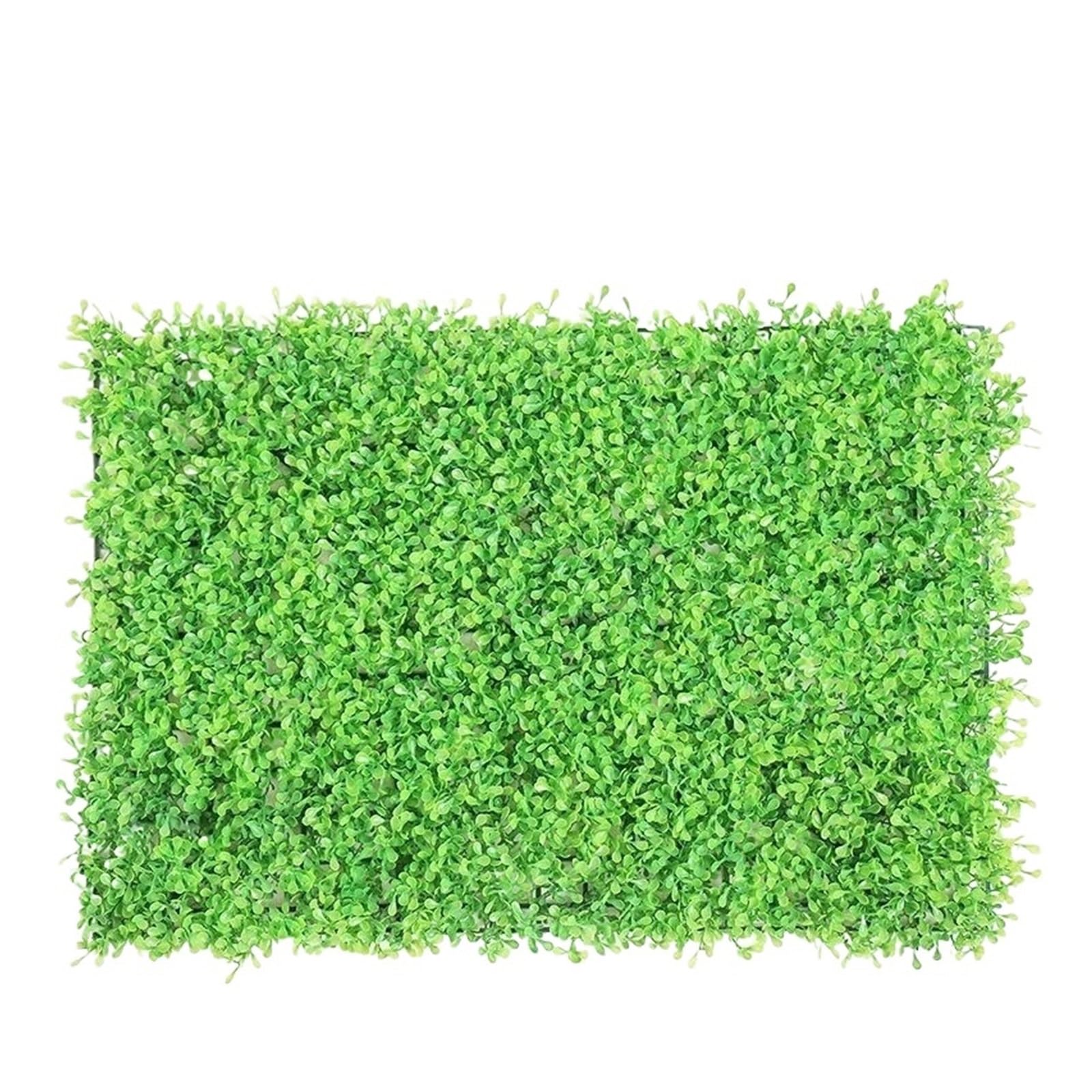 DFGRGRV Artificial Turf 1PC Lawn Decoration 40X60cm Artificial Milan Grass Carpet Turf Simulation Plastic Plants Lawn Hotel Home Wedding Background Wall(Light green)
