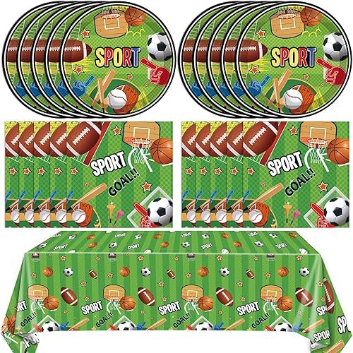 Vista 10 de 41 piezas de decoraciones para fiesta de cumpleaños de autos de carreras, juego de vajilla para fiesta Start Your Engines con mantel a cuadros