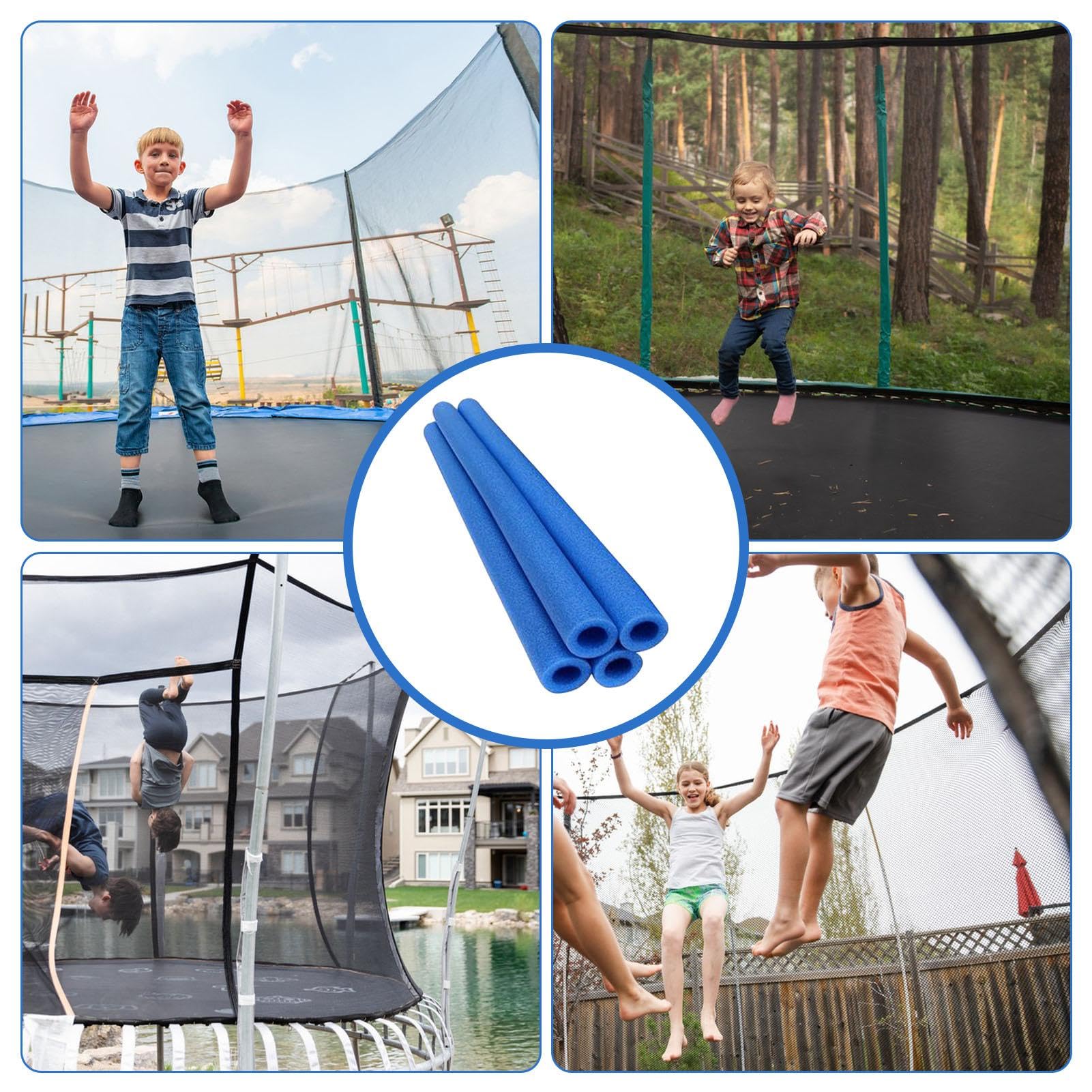 Manchons En Mousse Pour Poteaux De Trampoline – Protection Anti-UV, 40 Cm De Long, Lot De 6 Ou 12