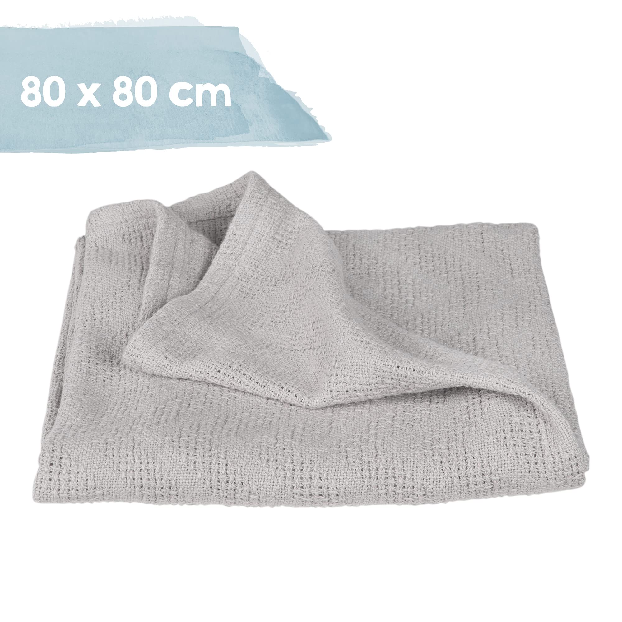 roba Coffret Sortie de Bain Bébé Lil Planet - 1 Cape de Bain + 5 Gants de Toilette + 1 Serviette Doudou + 1 Couverture - Certifié GOTS et OEKO-TEX - Gris Argenté