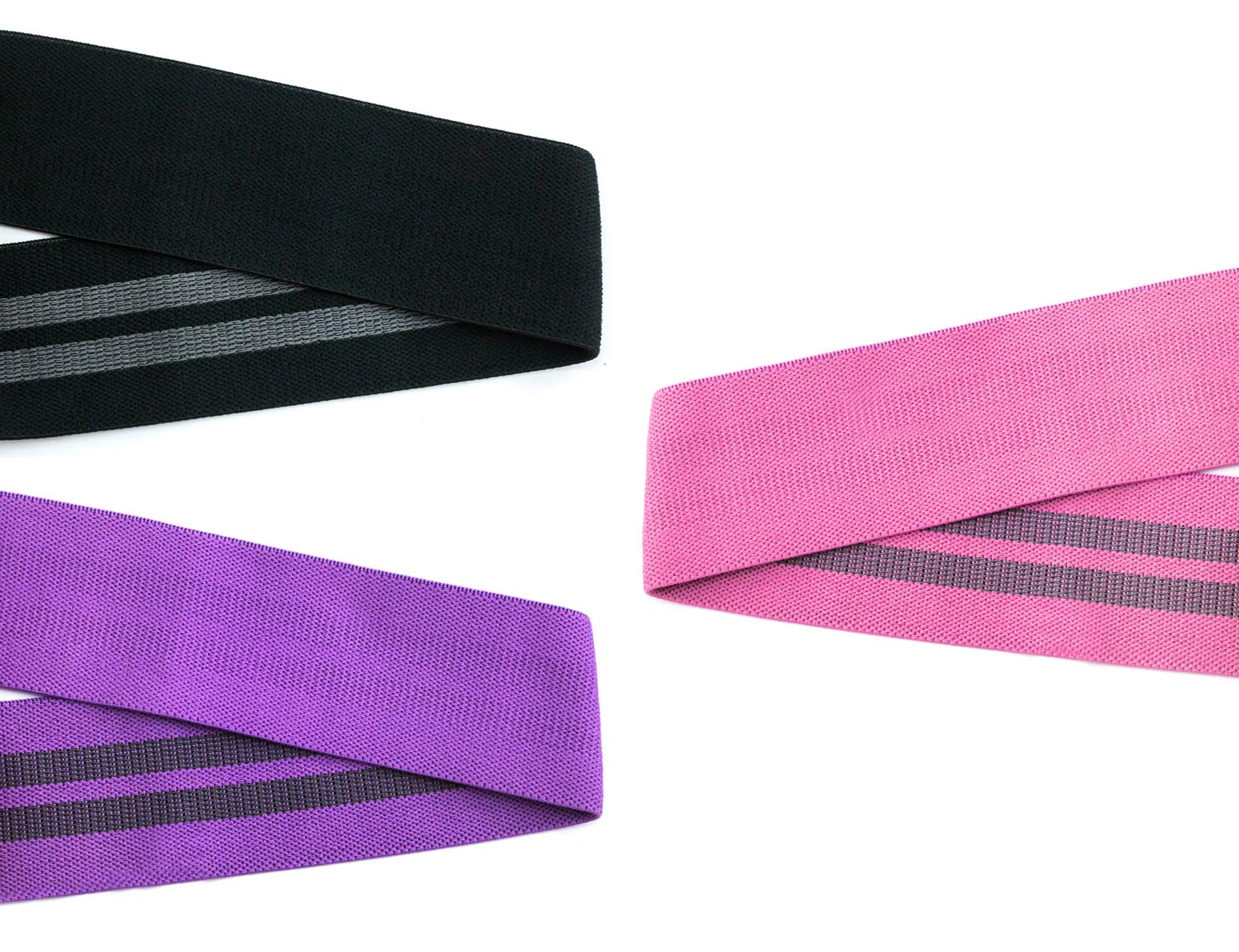 AQF Resistance Bands Set – 3 Fitnessbänder, Verschiedene Stärken | Für Po, Beine, Yoga, Pilates