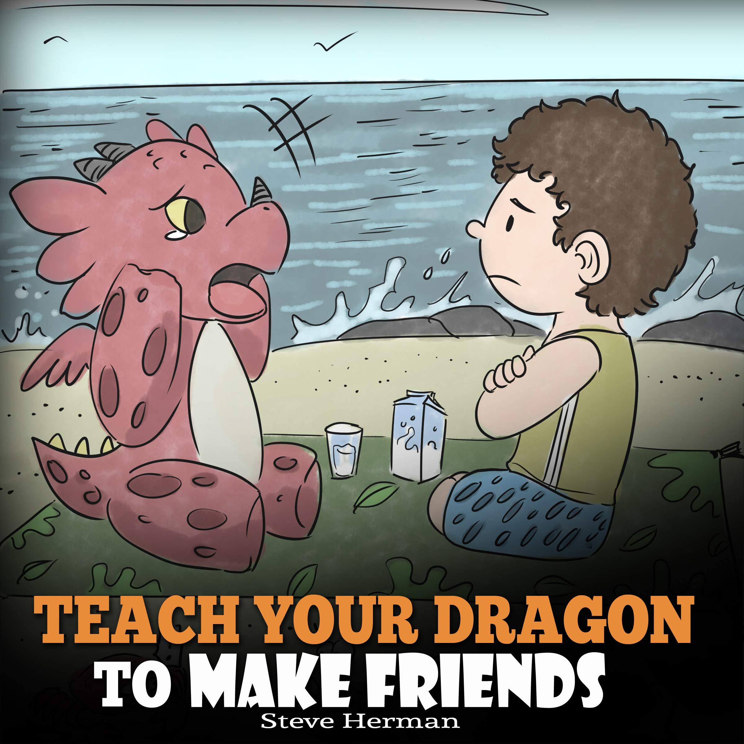 Cover art for Teach Your Dragon to Make Friends: A Dragon Book to Teach Kids How to Make New Friends