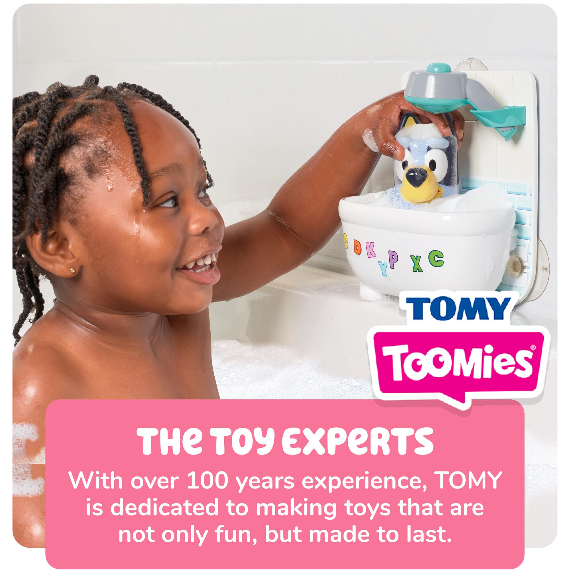 Toomies Shower & Scrub Bluey, Bath Toy for Toddlers, Interactive Water Play, Bubble Action, Real Shower Head, Fine Motor Skill Development, For Ages 18 Months+, Durable and Engaging Bathtime Toy — view 7