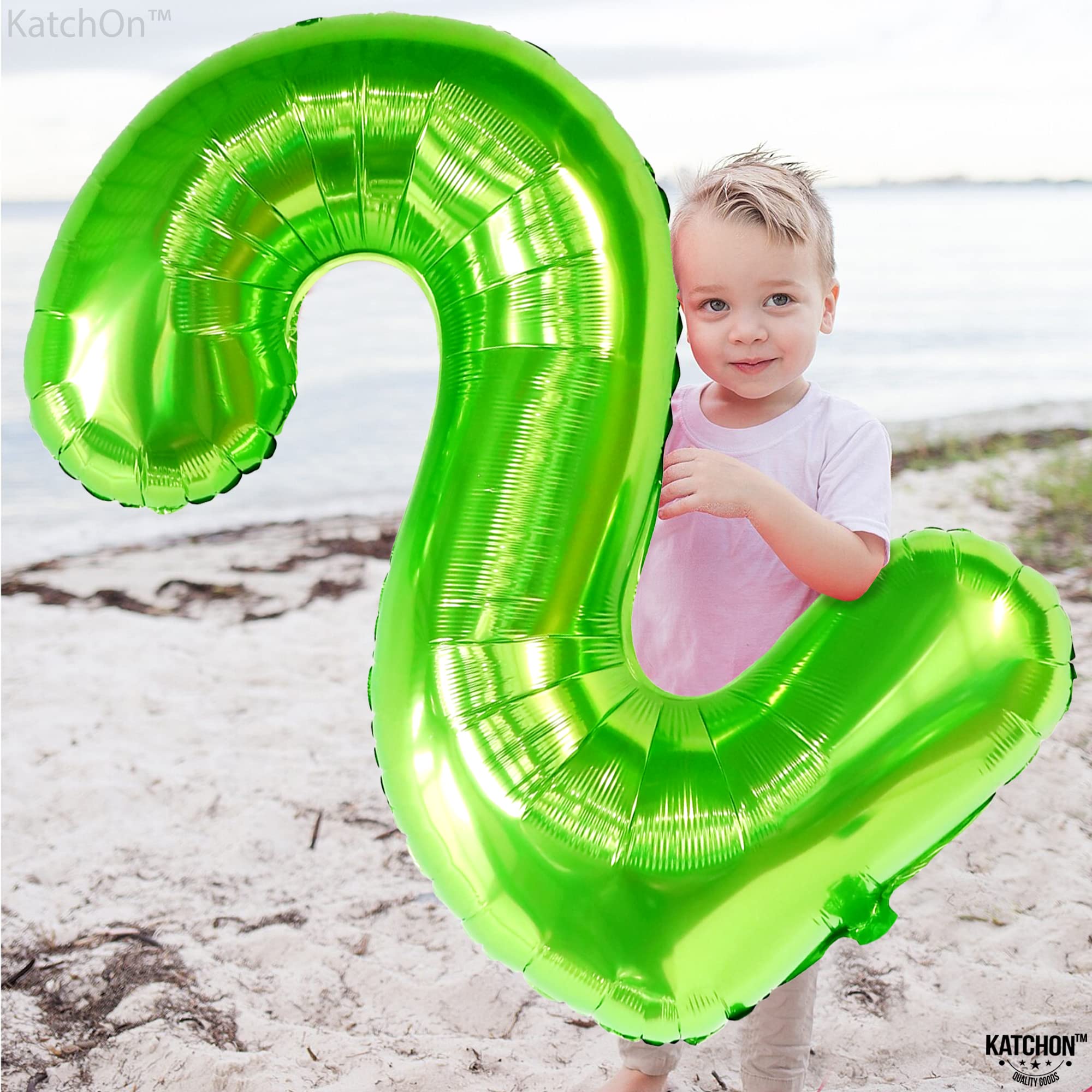 Snapklik.com : Light Green 2 Balloon Number - 40 Inch Green Number 2 ...