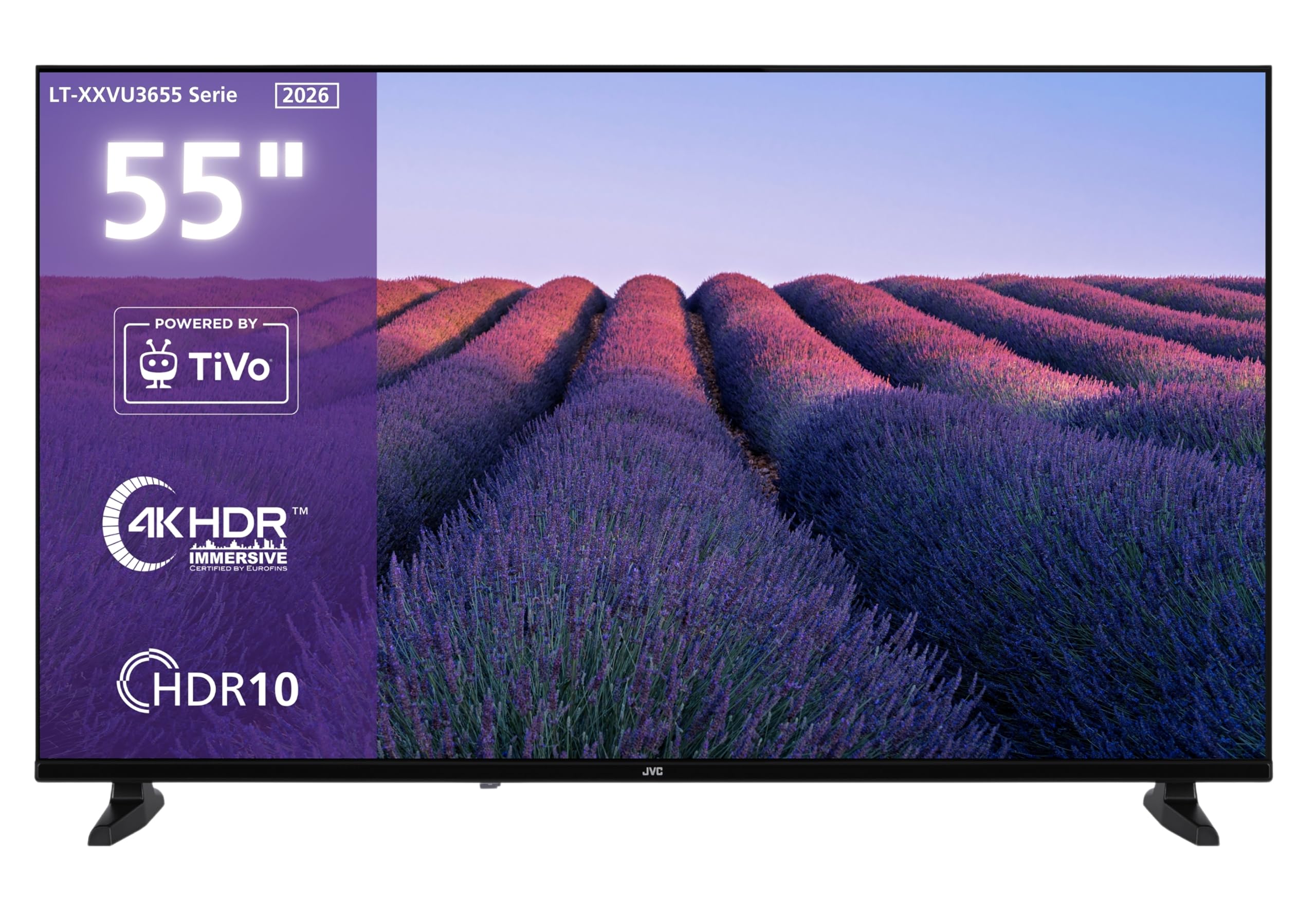 JVC LT-55VU3655 Fernseher 55 Zoll Smart TV (139 cm) mit 4K UHD Auflösung