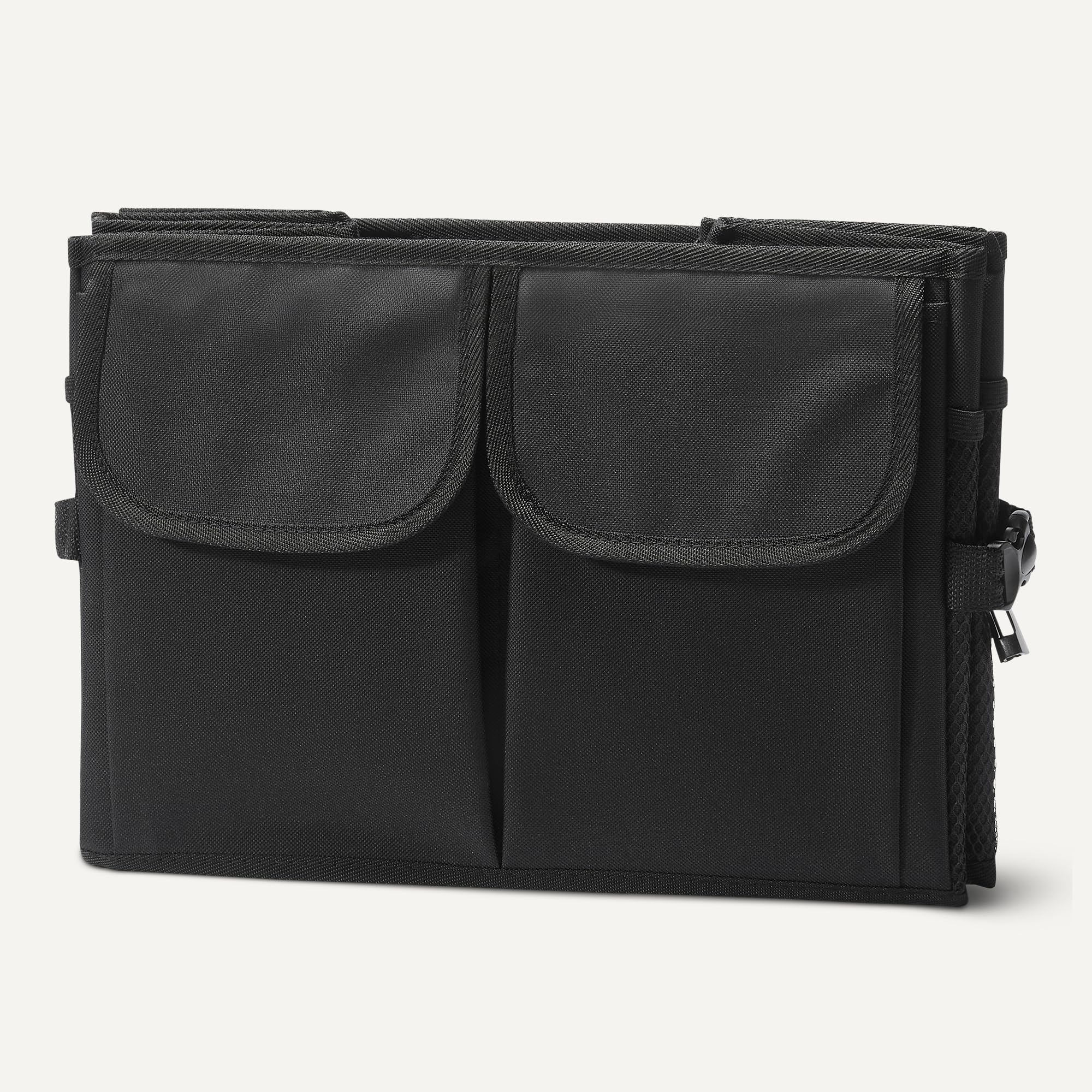 Amazon Basics Organiseur de coffre pour voiture, multi-compartiments, pliable, 51L, noir