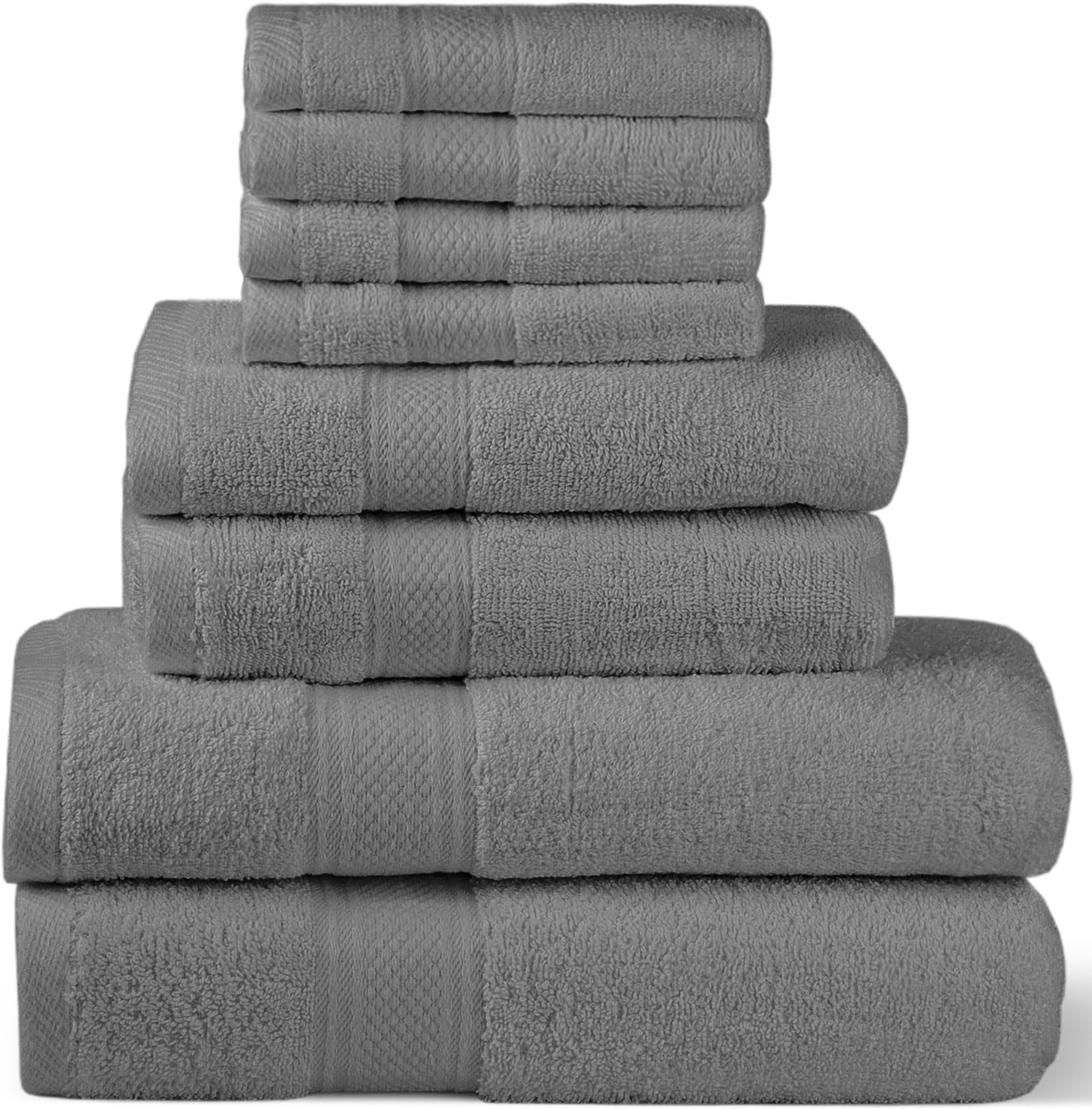 Amazon Basics Organic Cotton Bathroom Towels, 6Piece Set