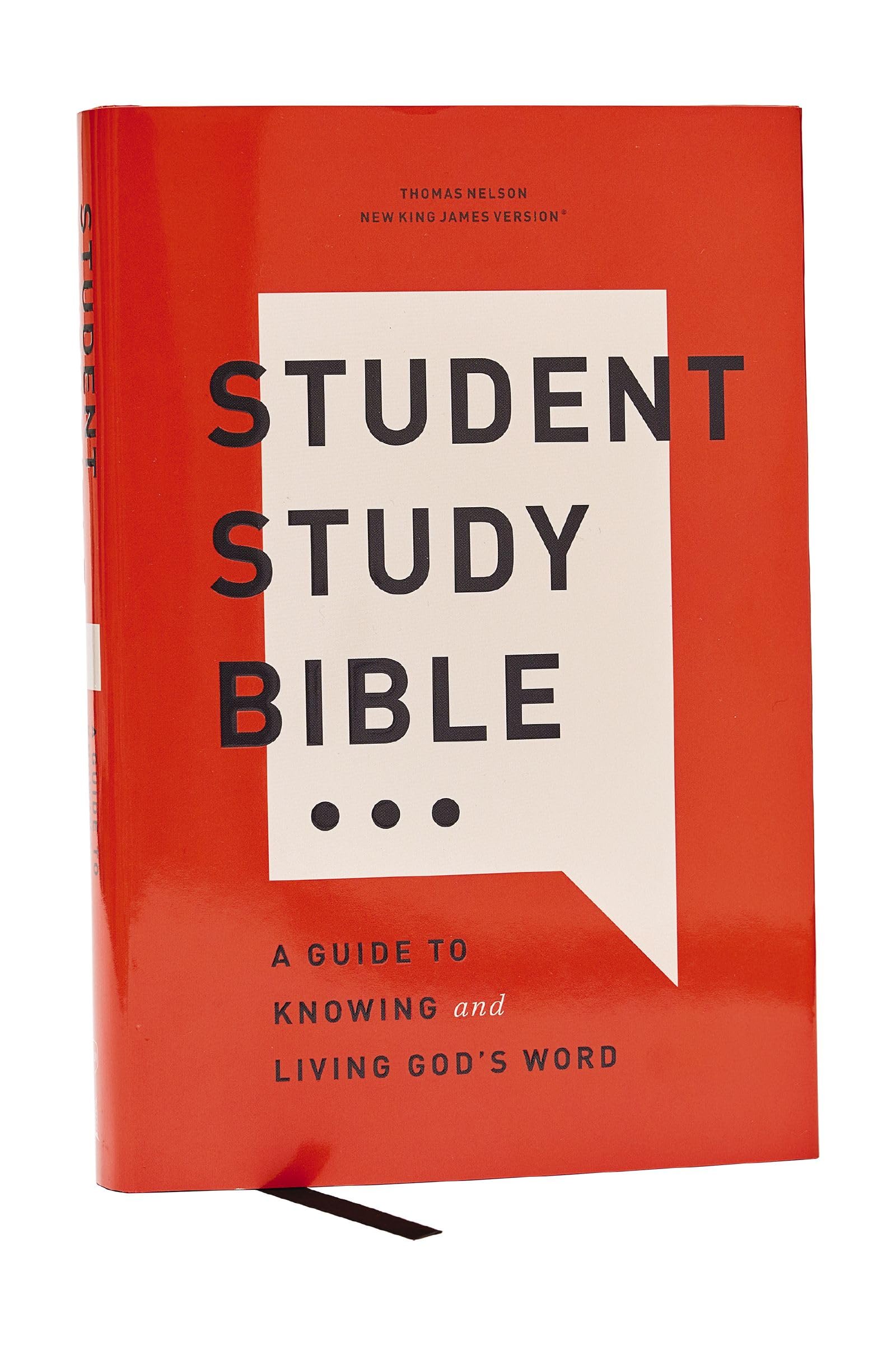 Student Study Bible A Guide to Knowing and Living Gods Word NKJV Hardcover Red L