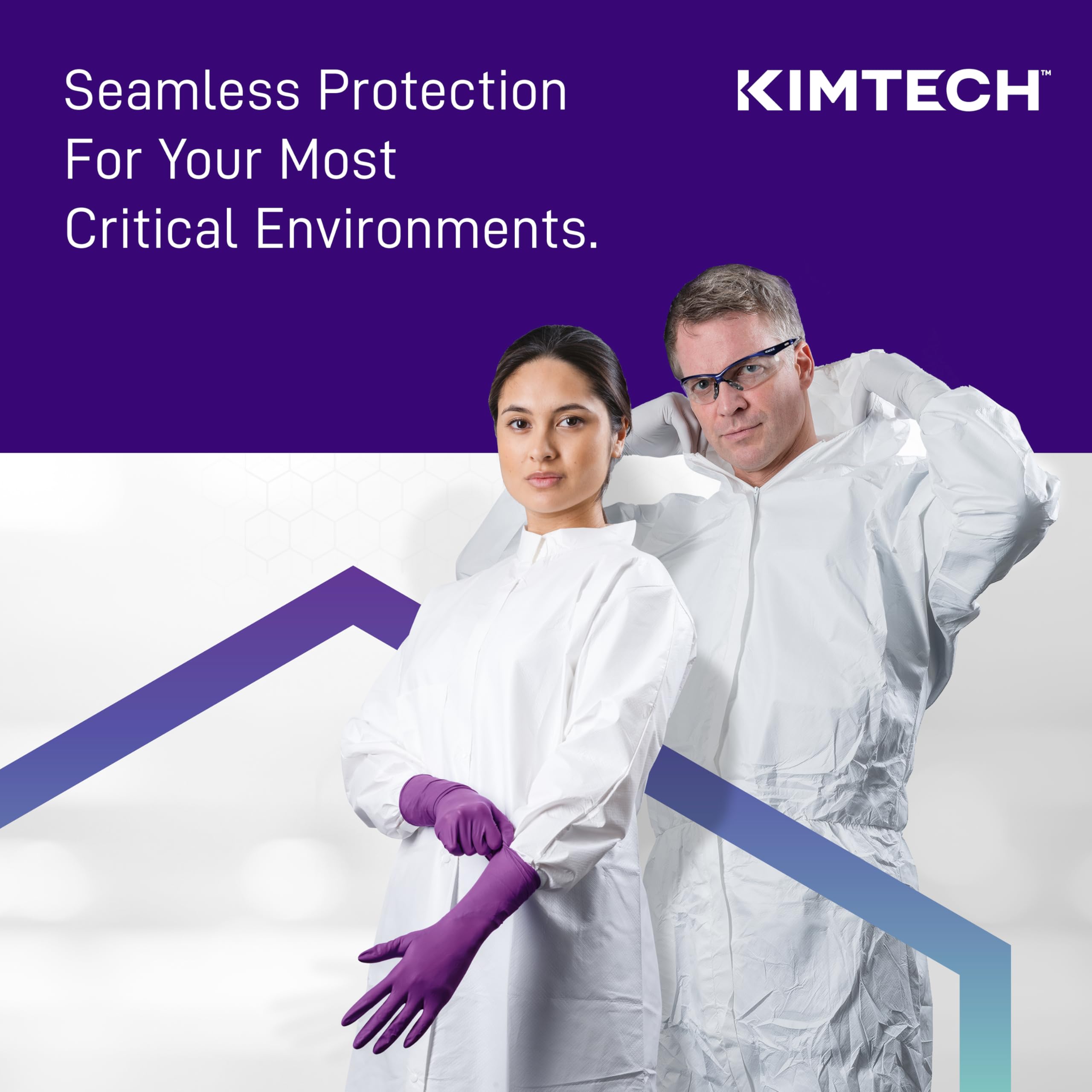 Kimtech™ Purple Nitrile-Xtra™ Exam Gloves (50604), 5.9 Mil, Ambidextrous, 12”, X-Large, 50 Nitrile Gloves / Box