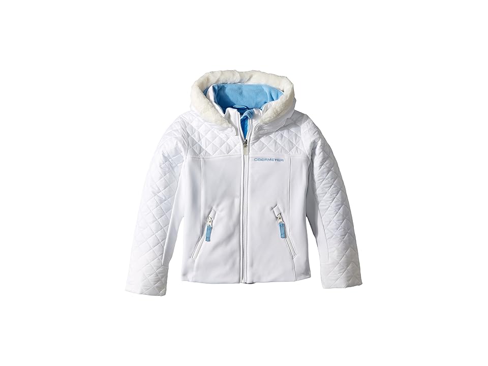 

Obermeyer Kids Polonaise Hybrid Jacket (Toddler/Little Kids/Big Kids) (White) Girl's Coat