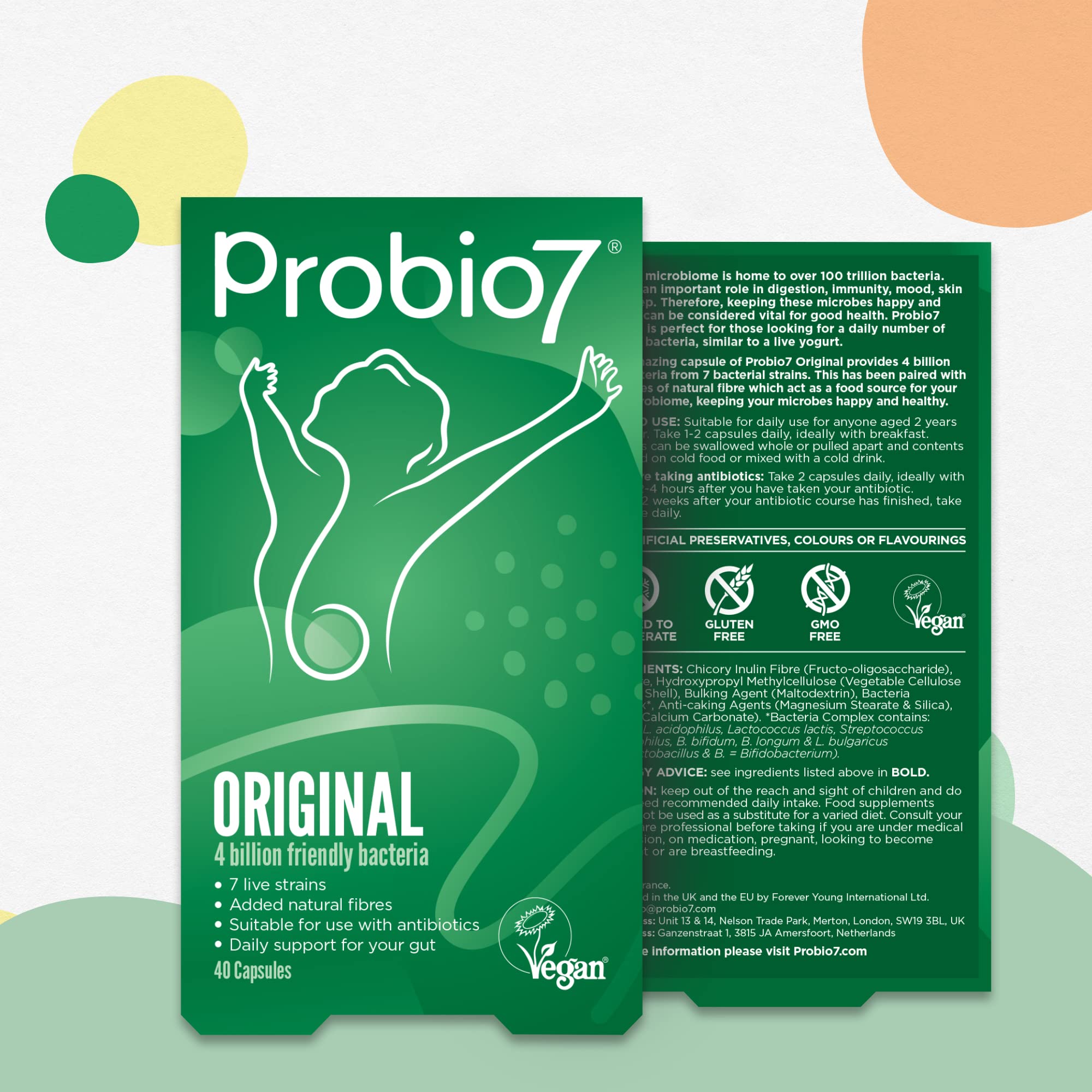 Probio7 Original Vegan Approved 7 Live Strains 4 Billion CFU + 2