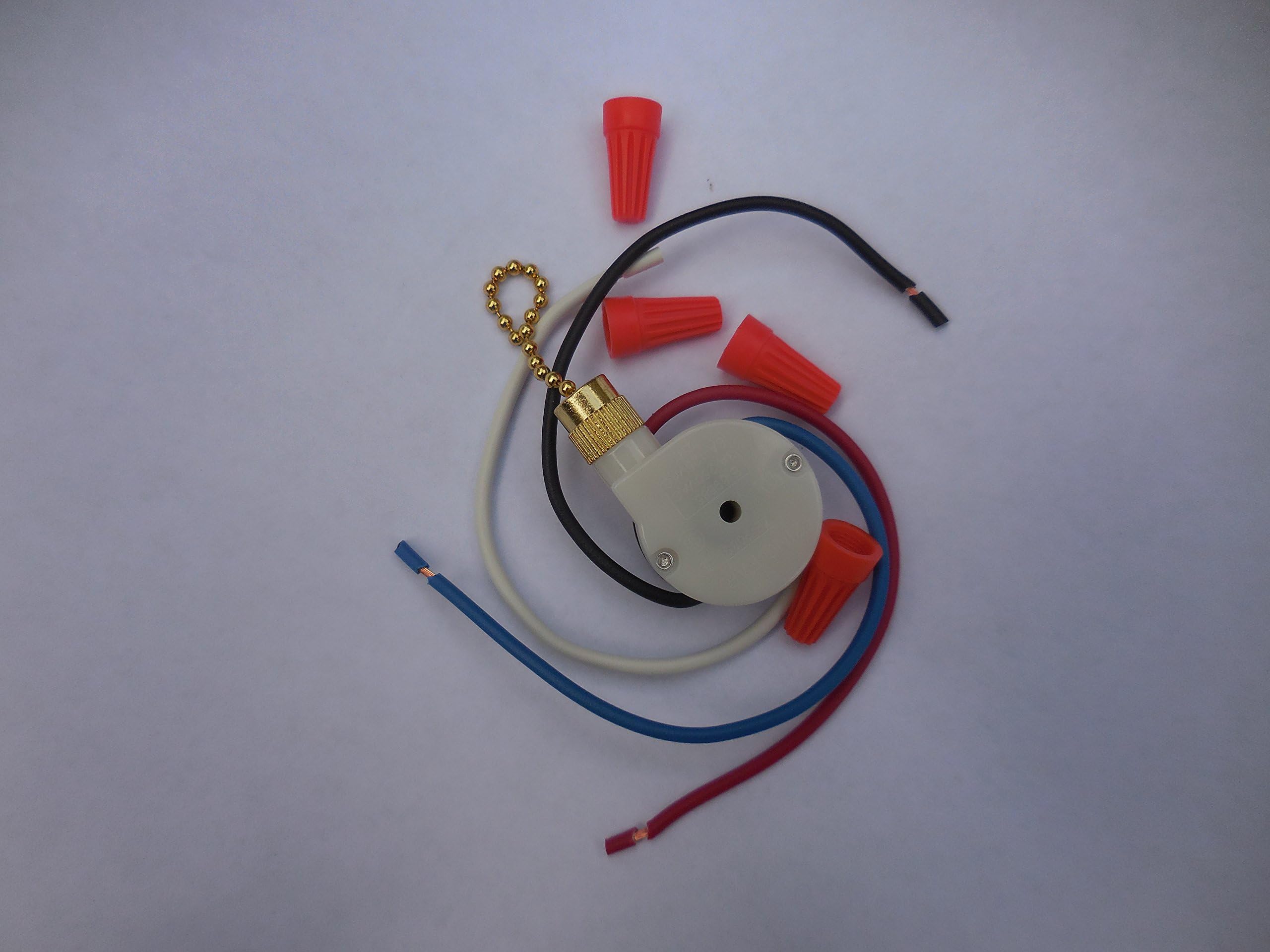 Ceiling Fan Pull Chain 3 Speed Control Switch Ze-208s E89885 Ceiling Fan Replacement Speed Control Switch for 3 Speed / 4 Wire Zing Ear