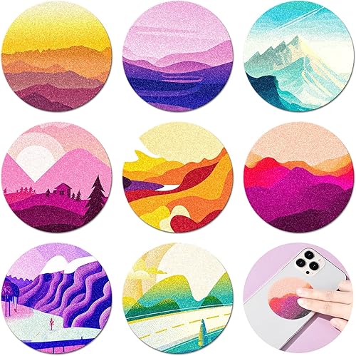 Miniatura 8 de 64 calcomanías calmantes para la ansiedad, calcomanías sensoriales texturizadas con mandala, tiras sensoriales redondas, táctiles, ásperas,