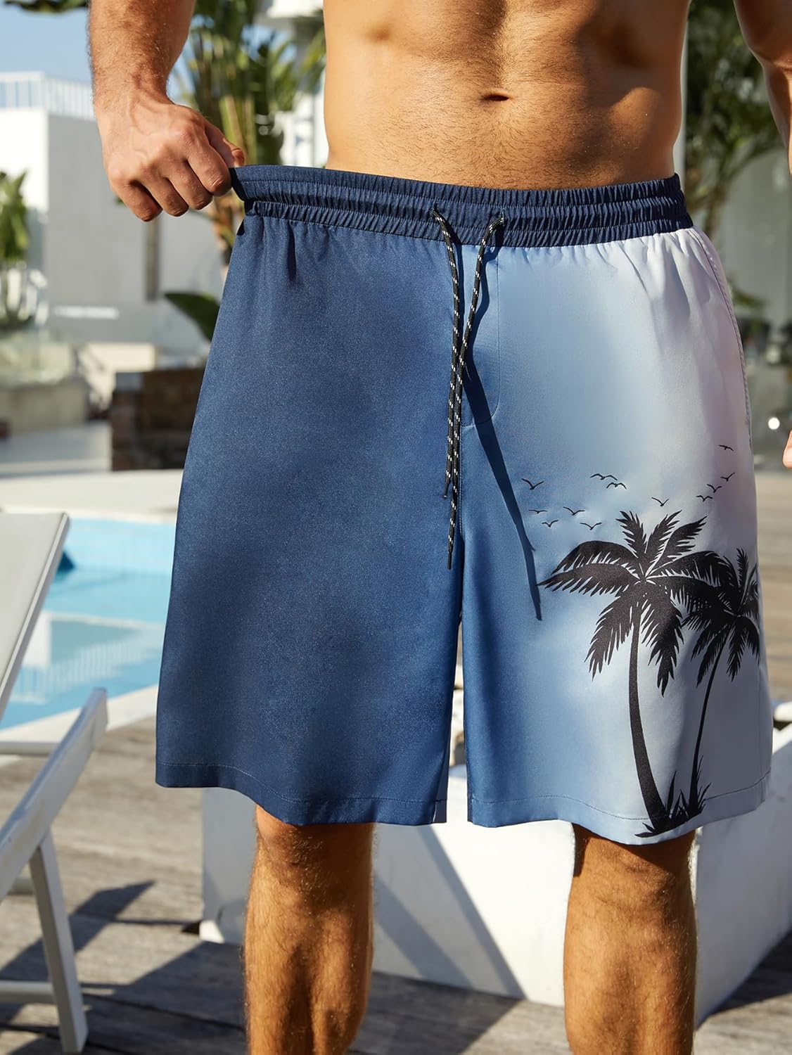 Hardaddy Men's Swim Trunks Quick Dry Bathing Suit Swimming Board Shorts Mesh Lining Hawaiian Beach Swimwear with Pockets - Image 2