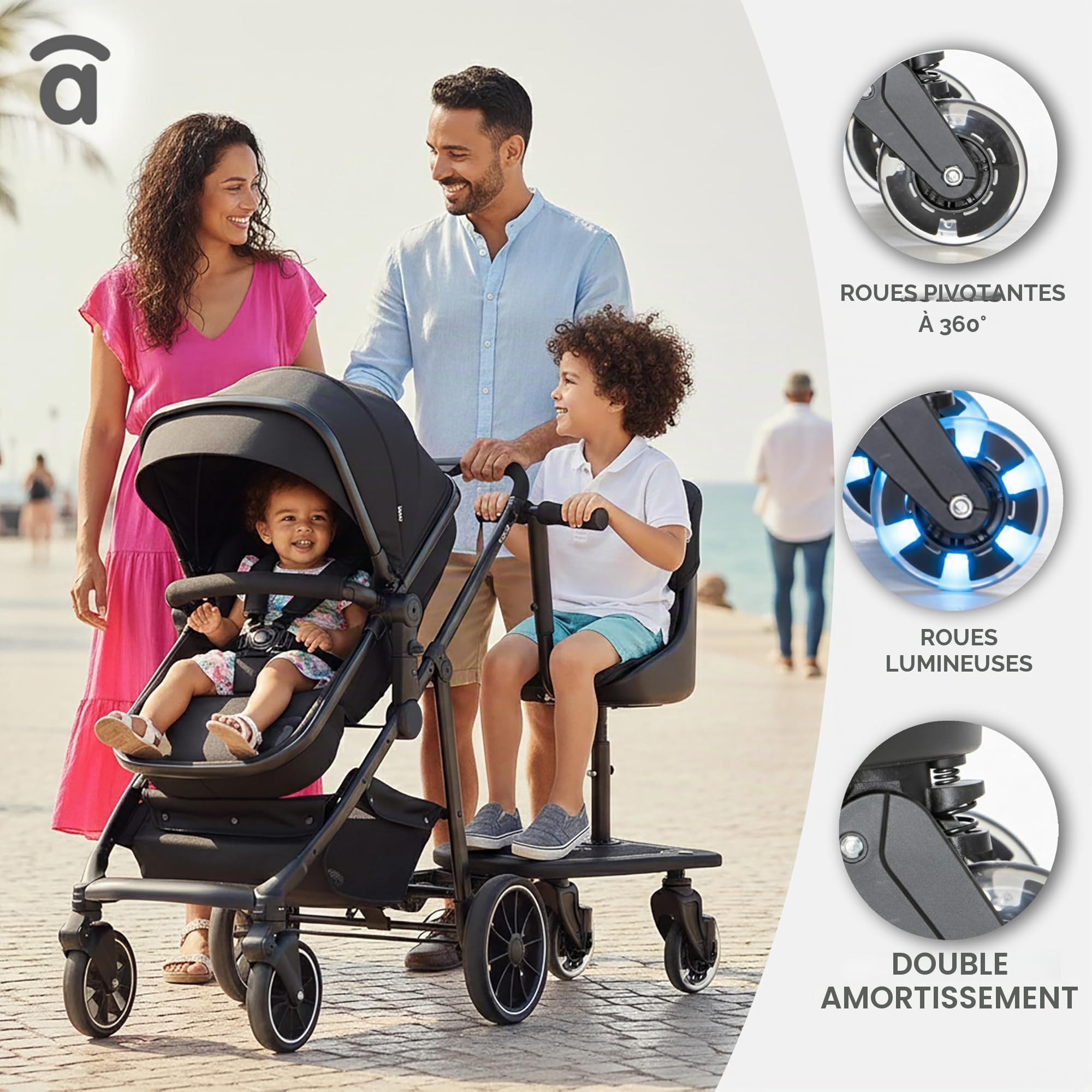 BUGGY BOARD Chaise de passage avec siège, Polyuréthane, multicolore