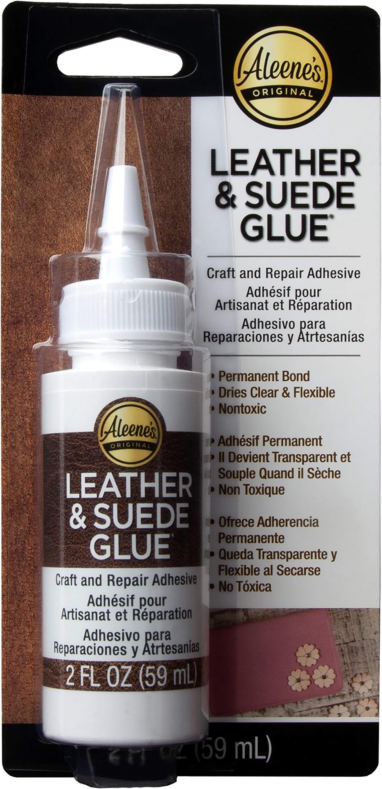 Aleene's Leather and Suede Craft Glue, White