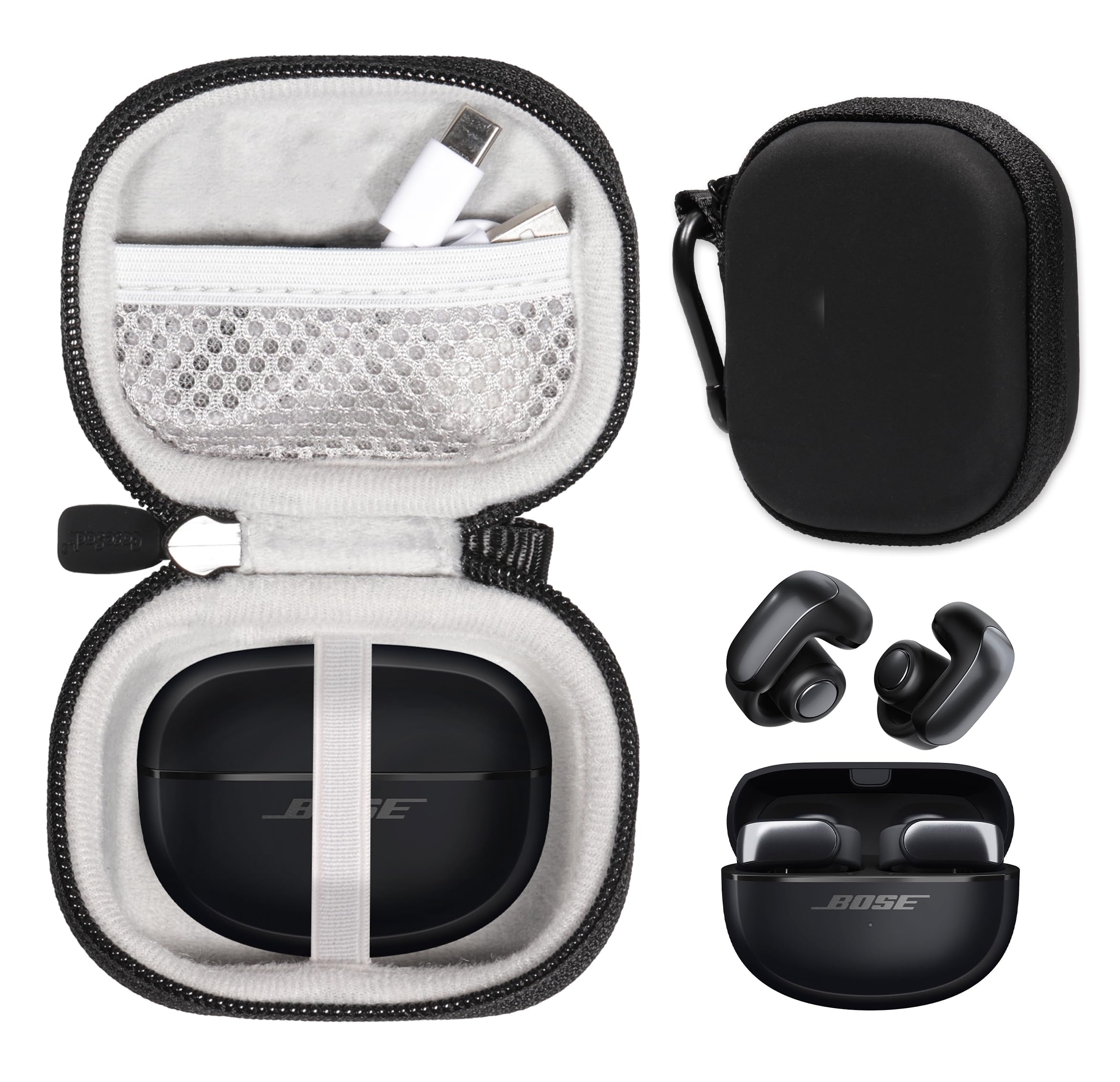 BOSE Ultra Open Earbuds + 純正ケース CaseSack Case for New Bose Ultra Open Earbuds with OpenAudio