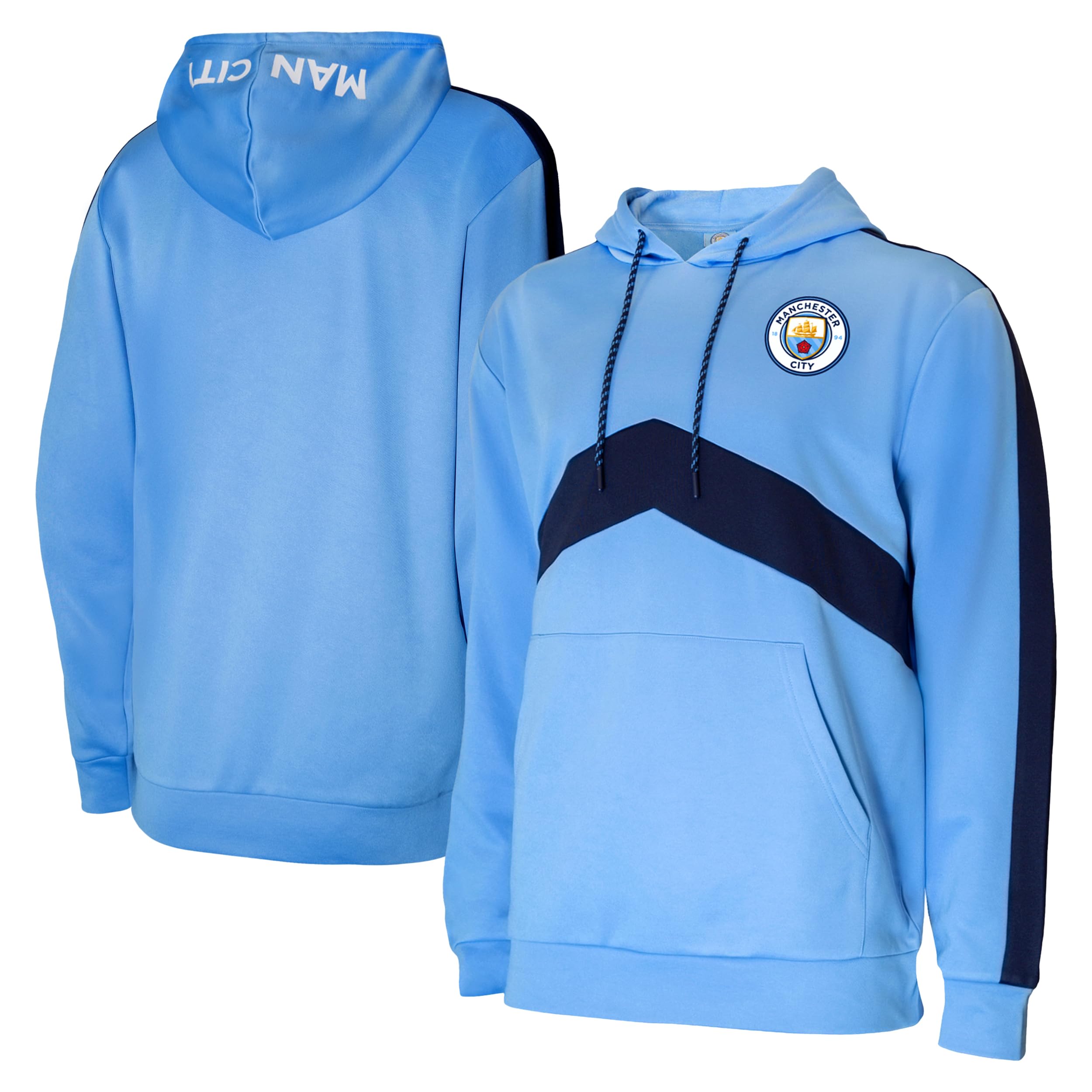 Icon Sports Manchester City F.c. Adult Pullover Hoodie Manchester City F.C. Sudadera con Capucha para Adulto Hombre (Pack de 1)