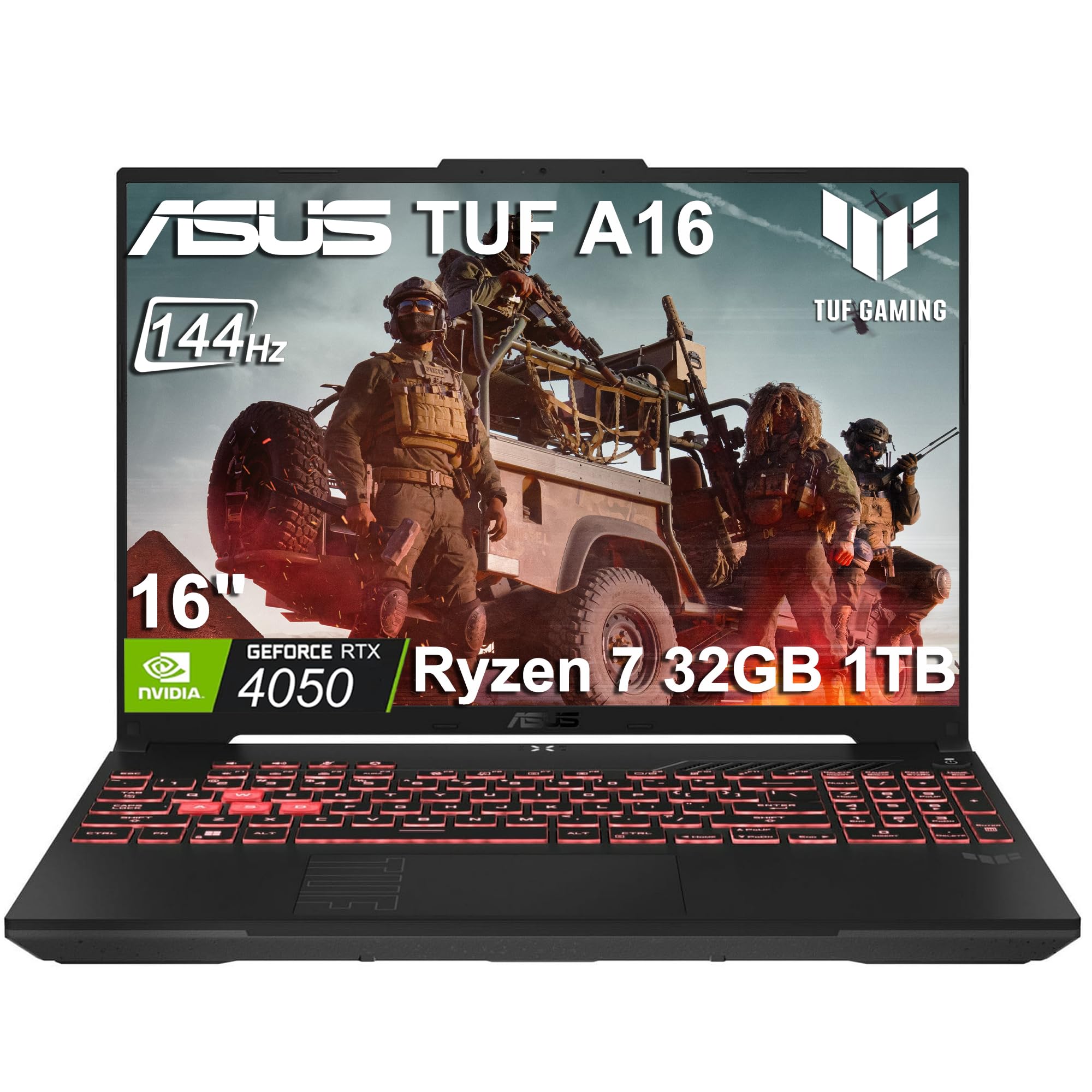 Amazon.com: 2026 ASUS TUF A16 Gaming Laptop, AMD Ryzen 7 170, 32GB